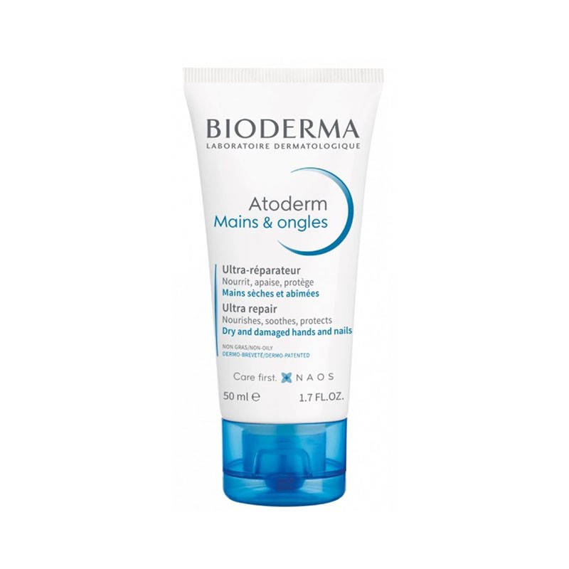 BIODERMA maitinamasis kremas sausai rankų odai ATODERM MAINS & ONGLES 50 ml