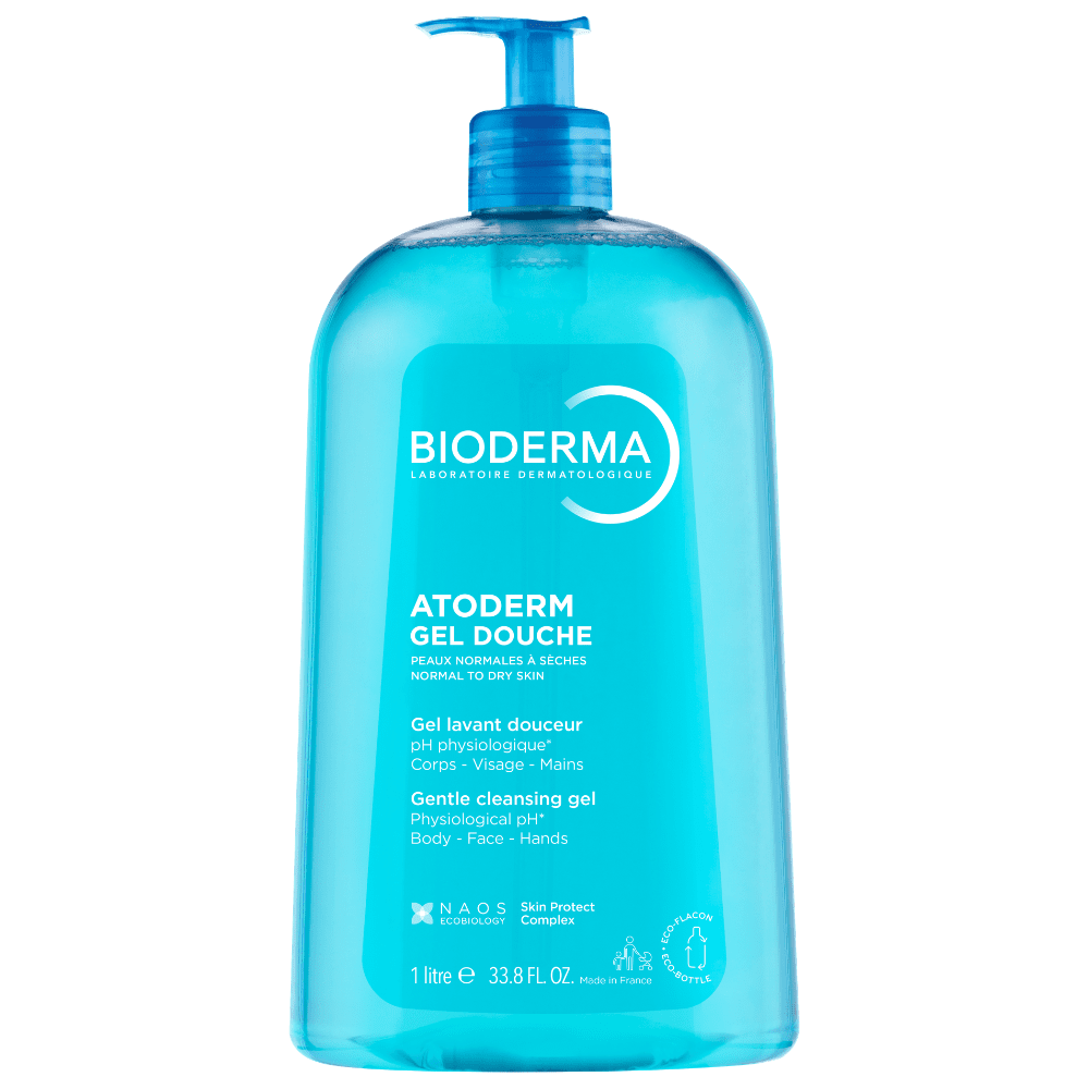 BIODERMA gelinis prausiklis normaliai, sausai ATODERM, 1 l