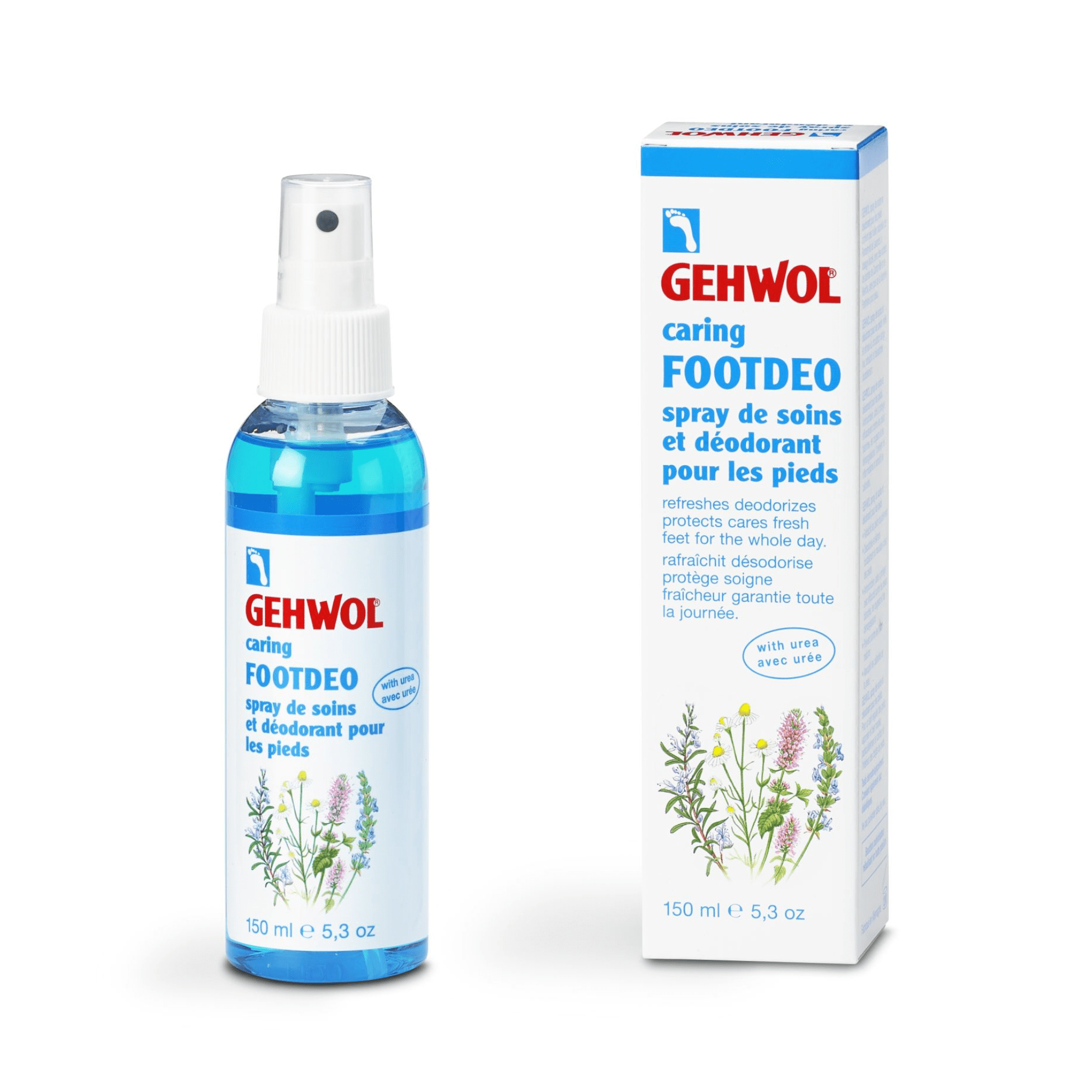 GEHWOL CARING FOOTDEO dezodorantas pėdoms su šlapalu 150 ml