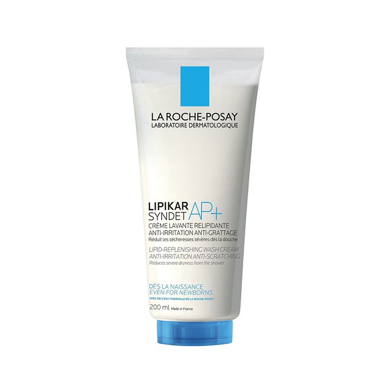 LA ROCHE-POSAY veido ir kūno prausiklis, nuo 0 mėn., LIPIKAR SYNDET 200 ml