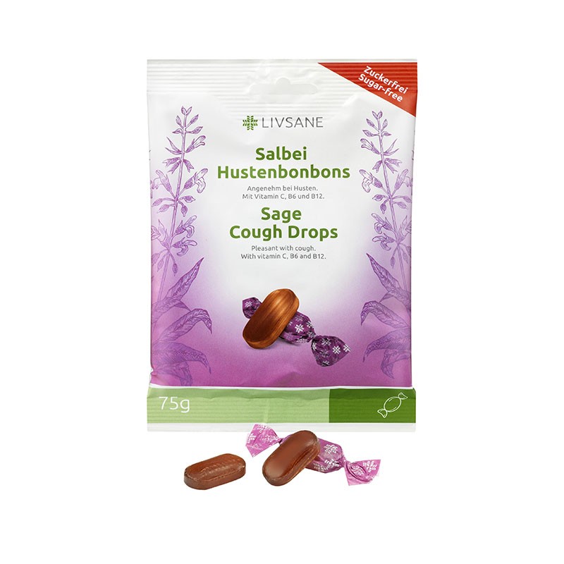 Livsane šalavijų skonio ledinukai, be cukraus 75 g