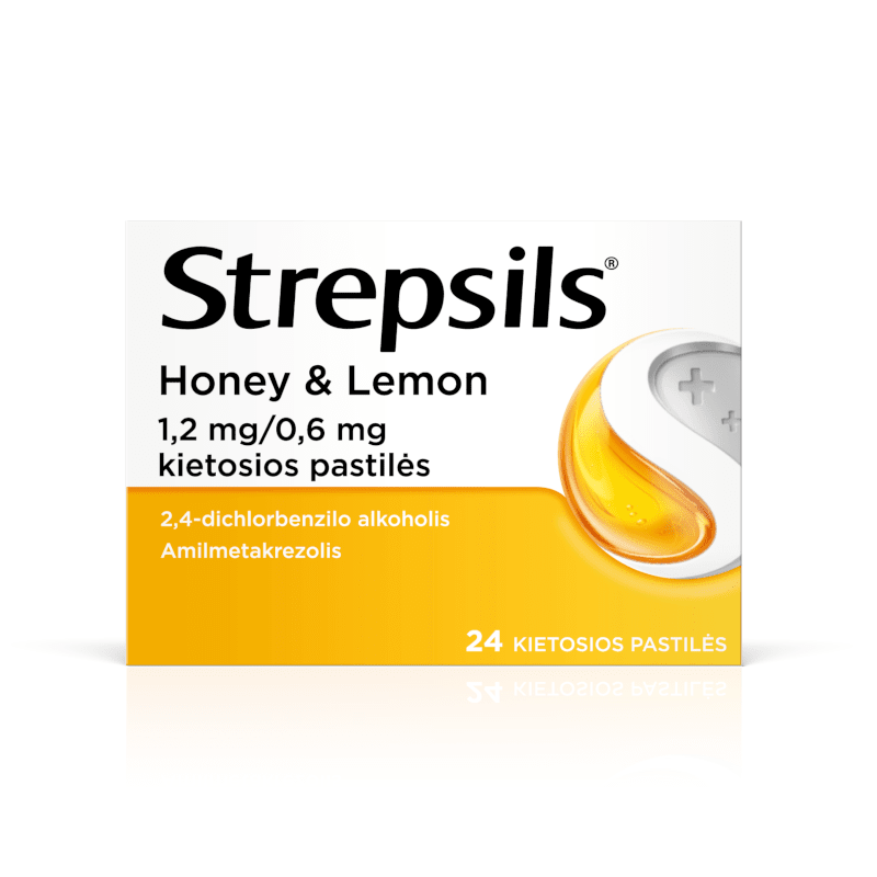 Strepsils Honey & Lemon, 24 vnt.