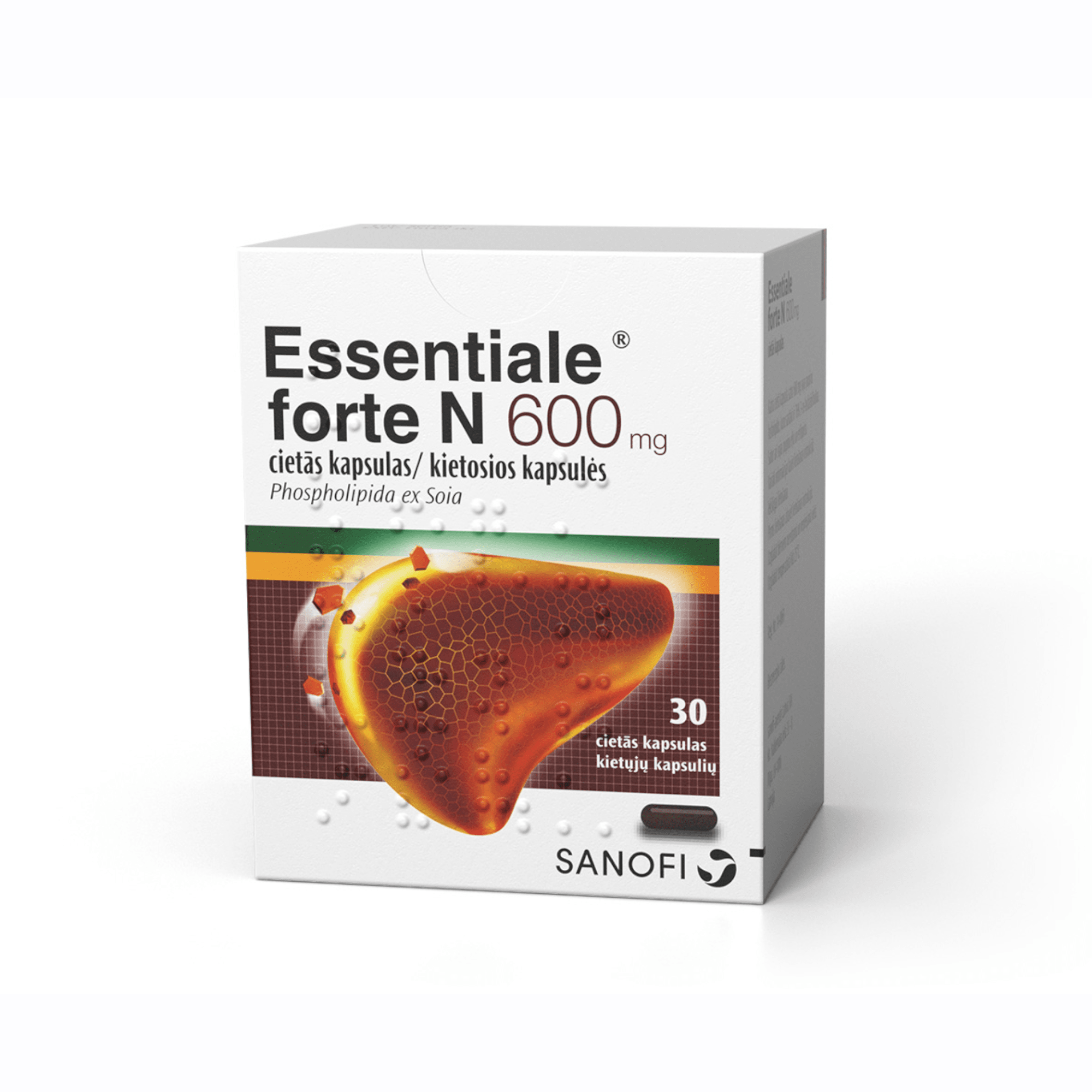 Essentiale forte N 600 mg kietosios kapsulės N30