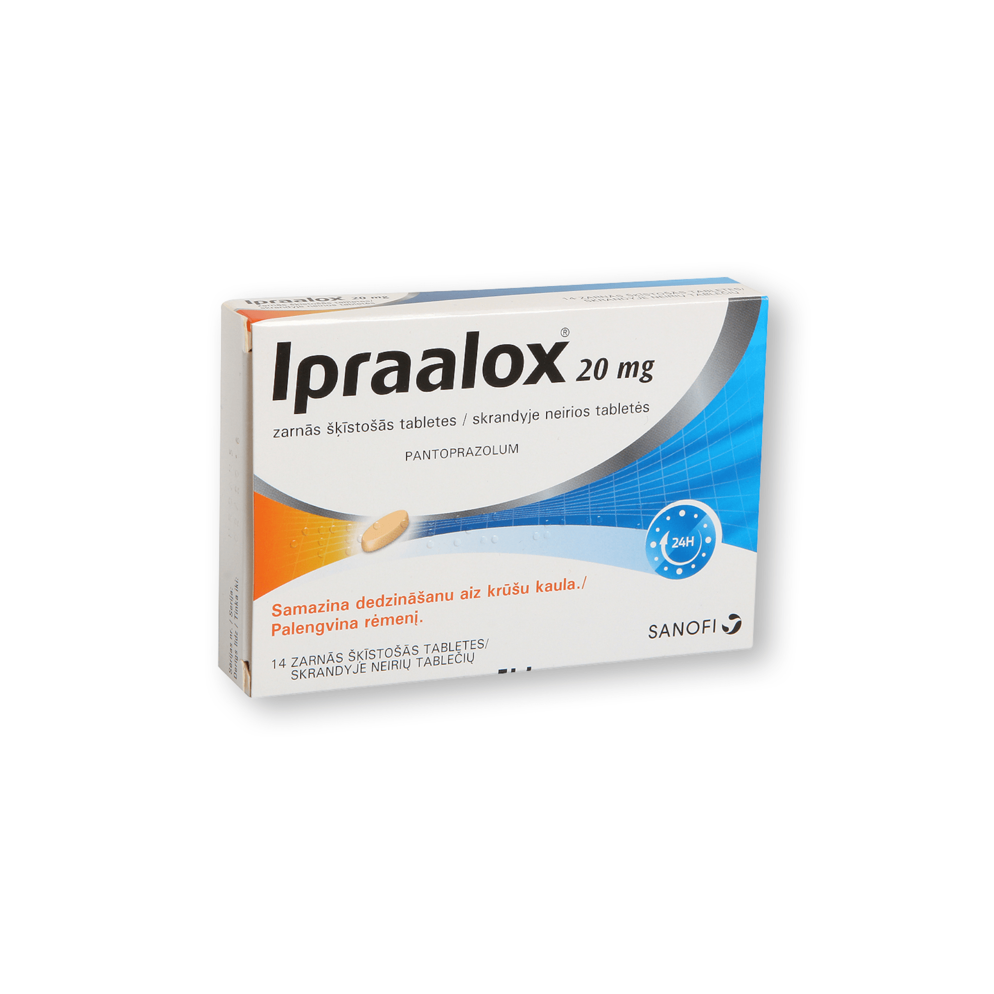 Ipraalox 20 mg skrandyje neirios tabletės N14
