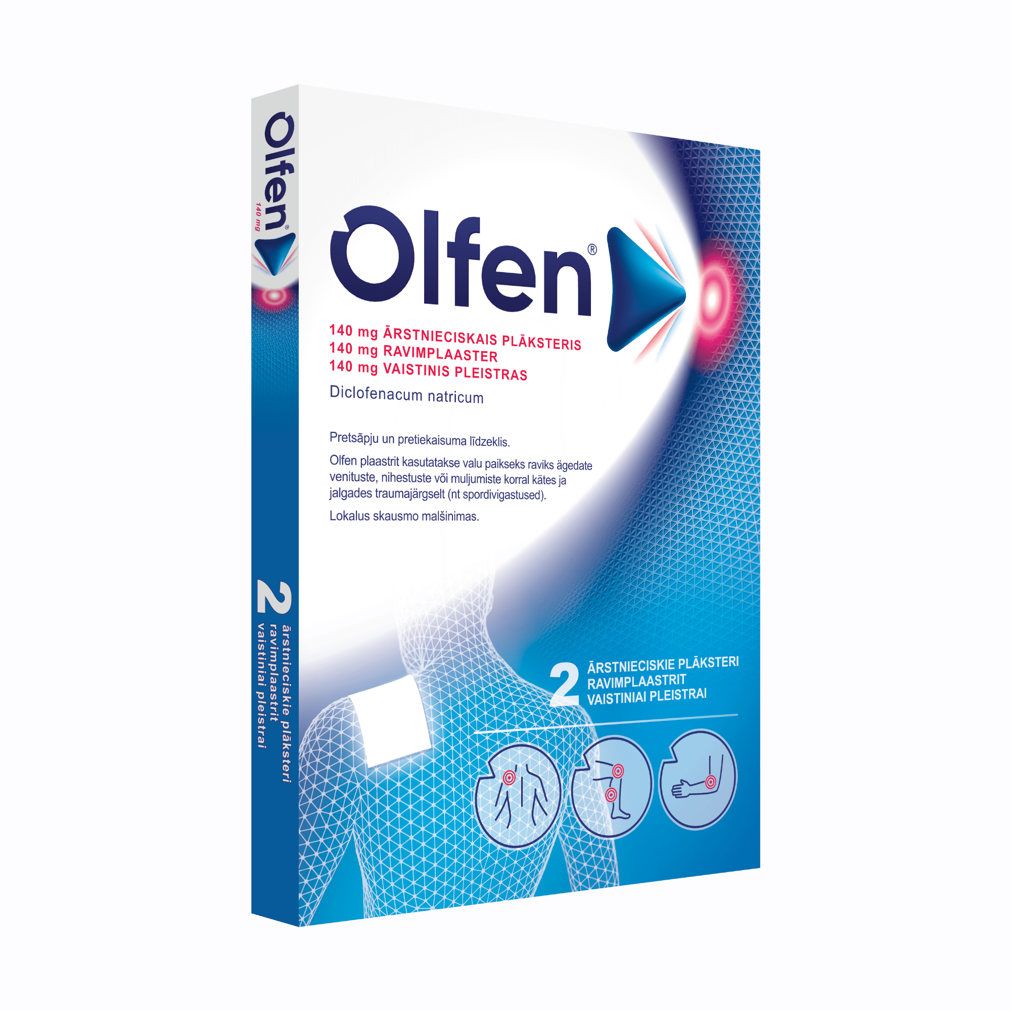 Olfen 140 mg vaistinis pleistras N2 Olfen 140 mg vaistinis pleistras N2