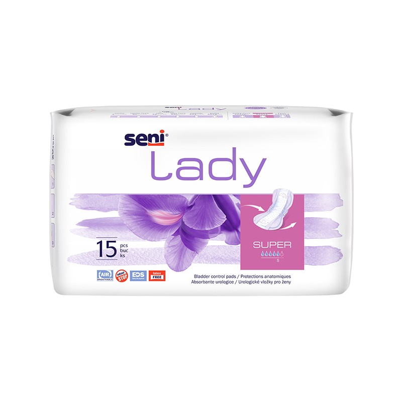 SENI LADY SUPER urologiniai įklotai Uro Protect N15 SENI LADY SUPER urologiniai įklotai Uro Protect N15
