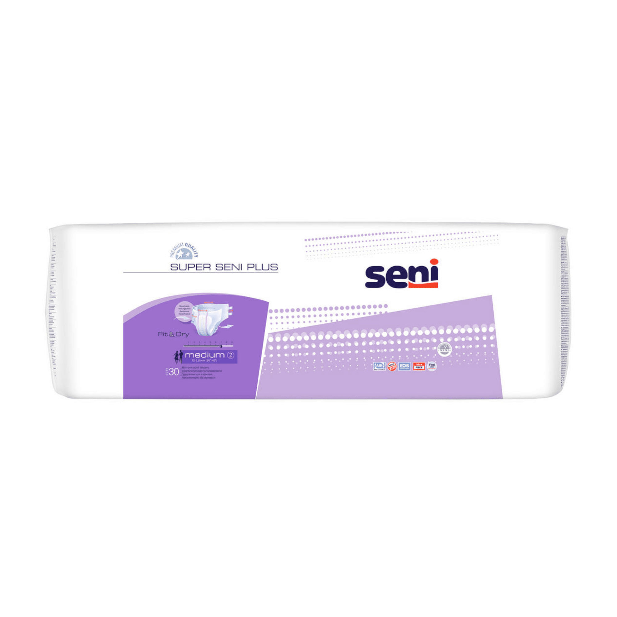 SENI SUPER PLUS Premium sauskelnės, M dydis N30 SENI SUPER PLUS Premium sauskelnės, M dydis N30