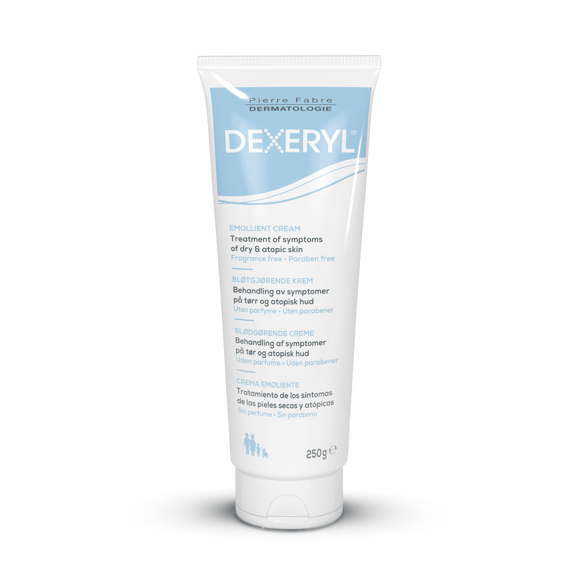 DEXERYL kremas atopinio dermatito, ichtiozės ir sausumo požymiams lengvinti 250 g