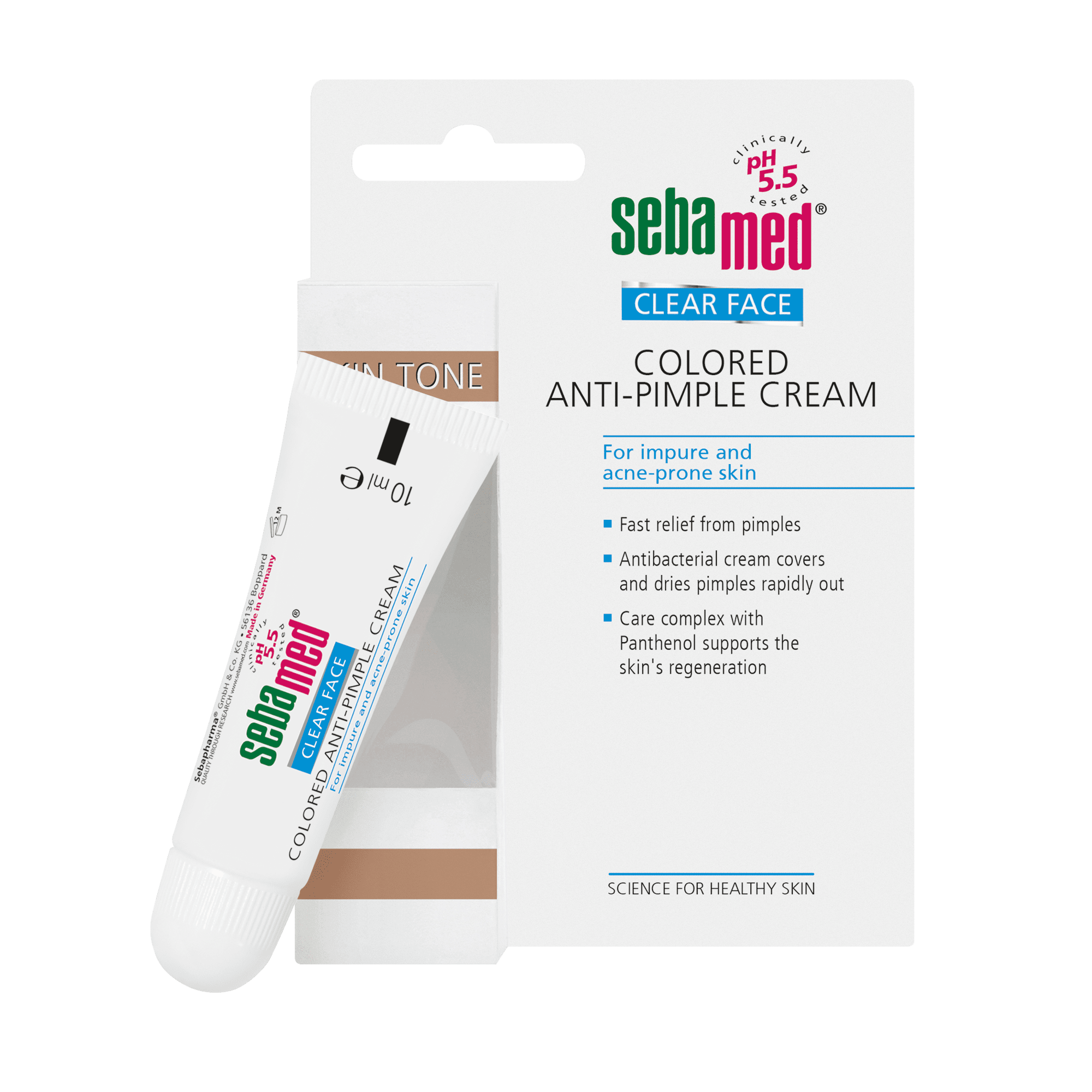 SEBAMED maskuojamasis kremas spuogeliams CLEAR FACE 10 ml SEBAMED maskuojamasis kremas spuogeliams CLEAR FACE 10 ml