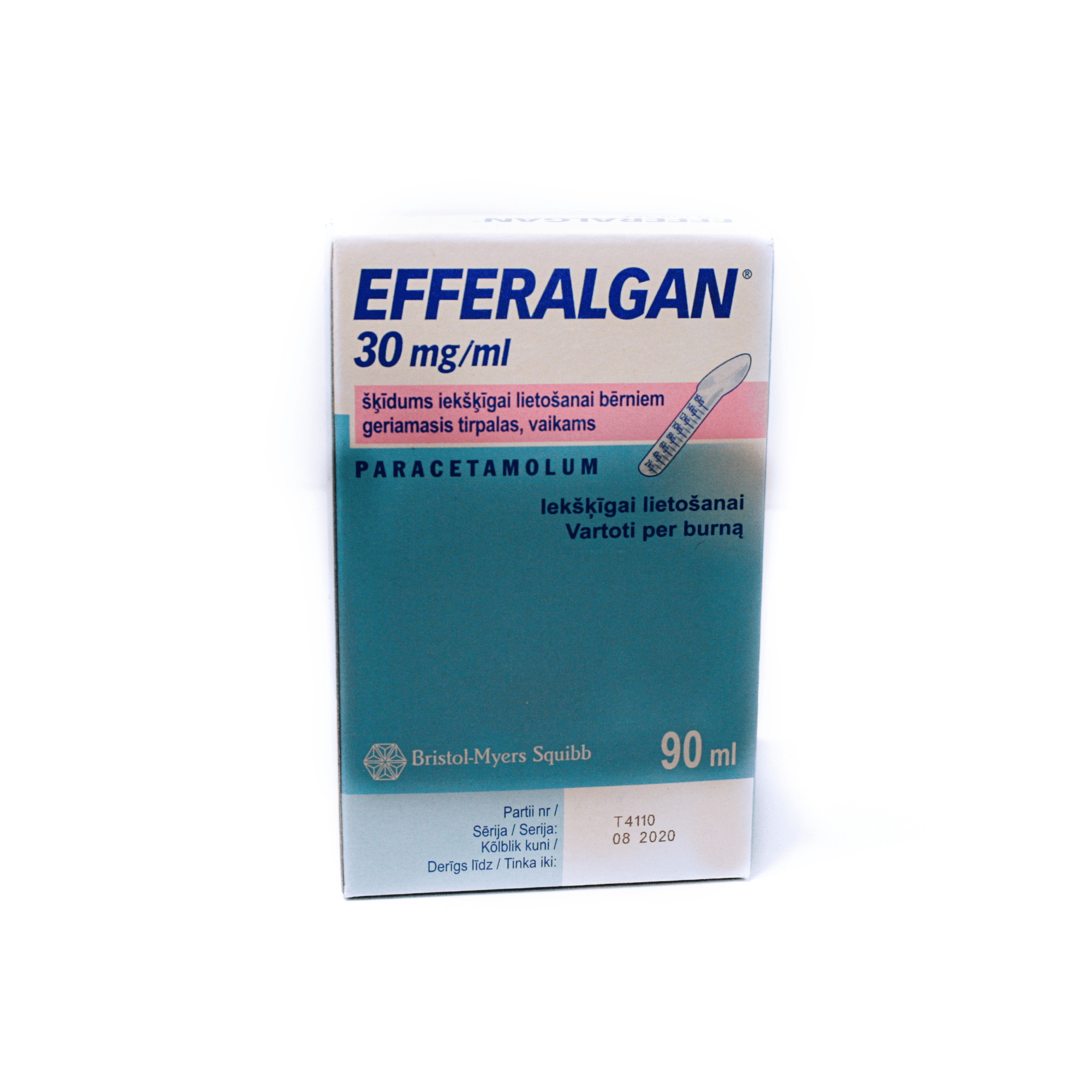 Efferalgan geriamasis tirpalas vaikams 30 mg/ml, 90 ml Efferalgan geriamasis tirpalas vaikams 30 mg/ml, 90 ml