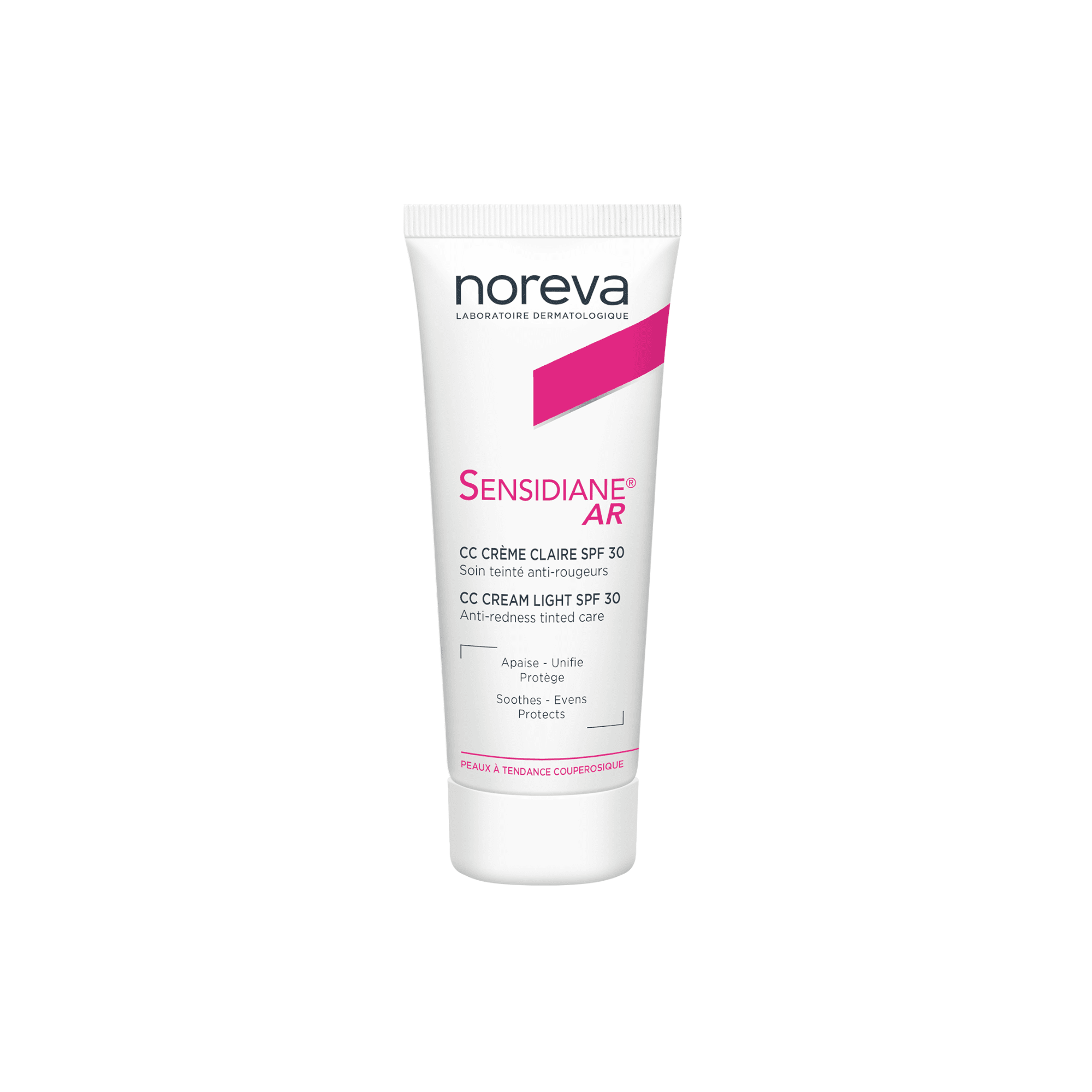 NOREVA veido raudonį mažinantis toninis CC kremas SENSIDIANE AR, SPF 30, 40 ml