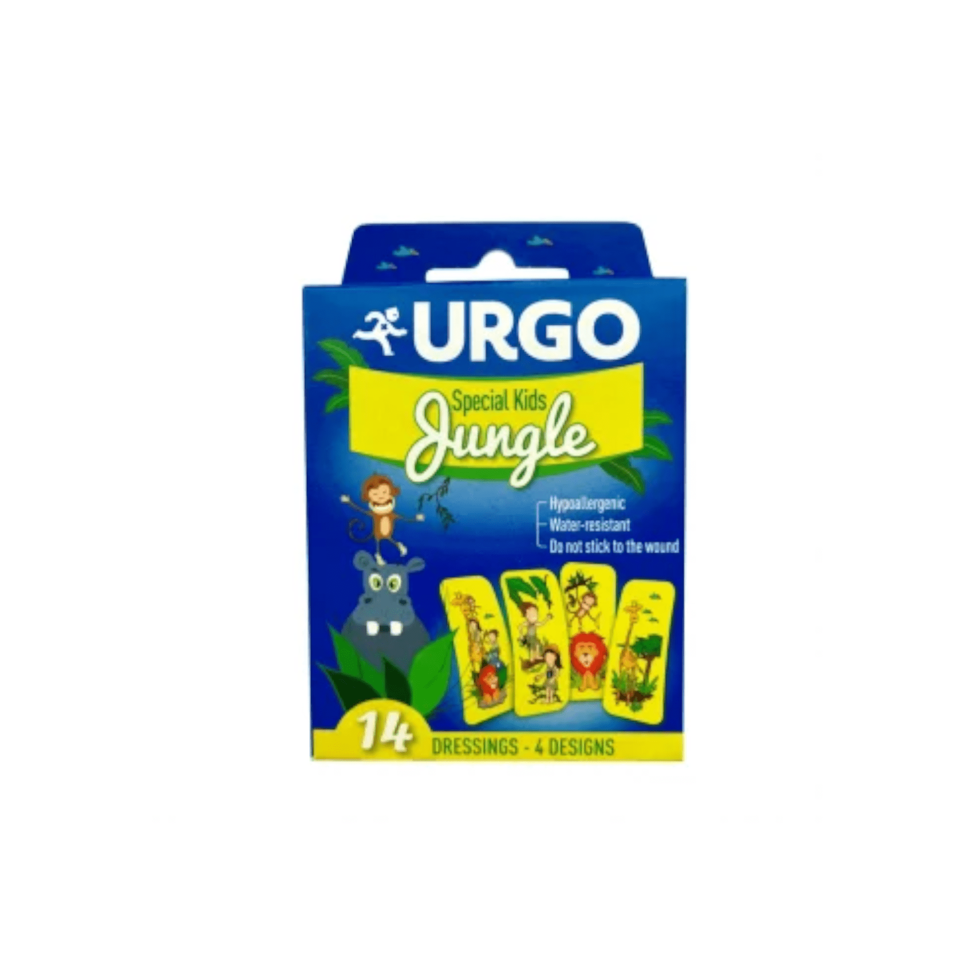 URGO pleistras vaikams KIDS JUNGLE 2,5 x 5,7 cm, N14 URGO pleistras vaikams KIDS JUNGLE 2,5 x 5,7 cm, N14