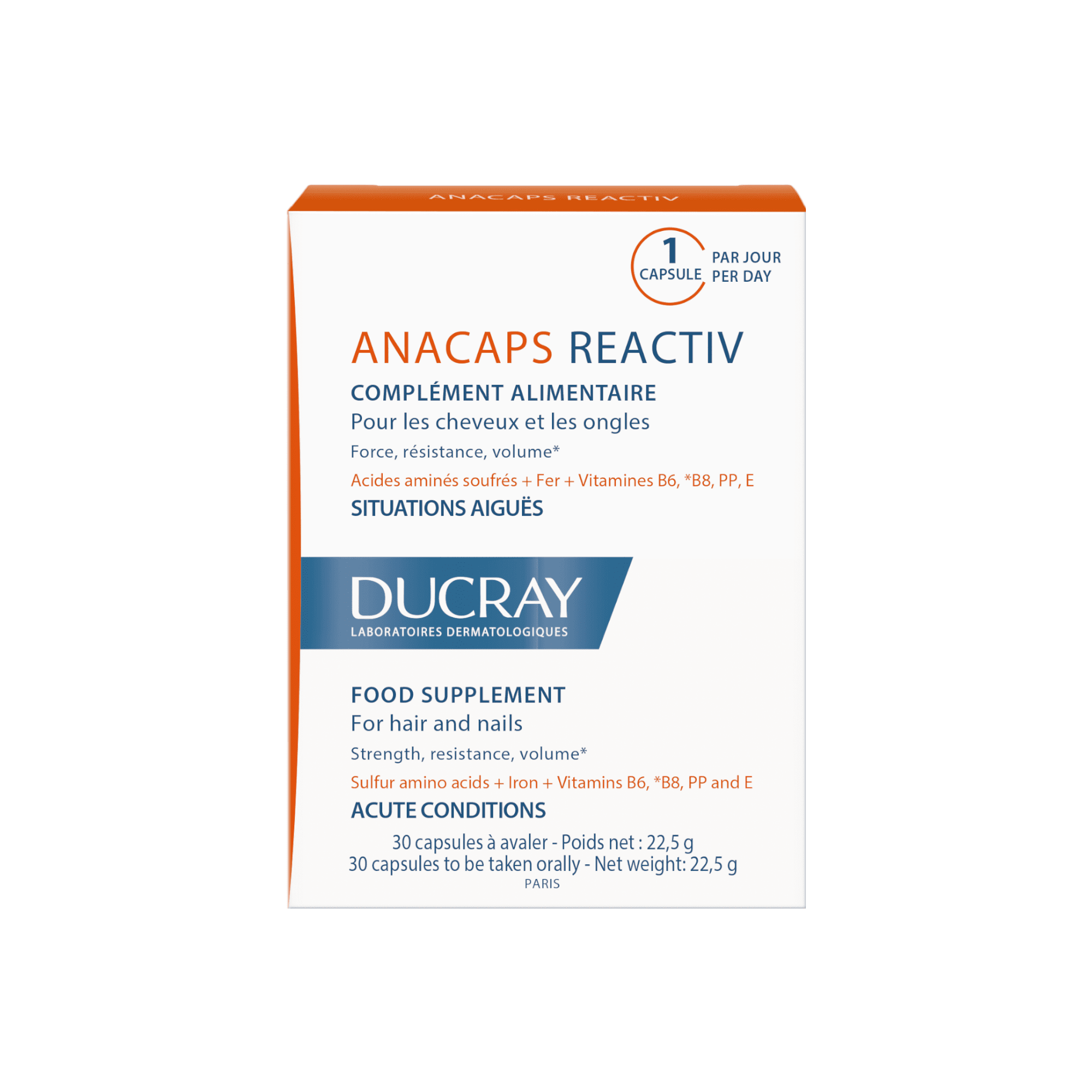 DUCRAY kapsulės ANACAPS REACTIV N30