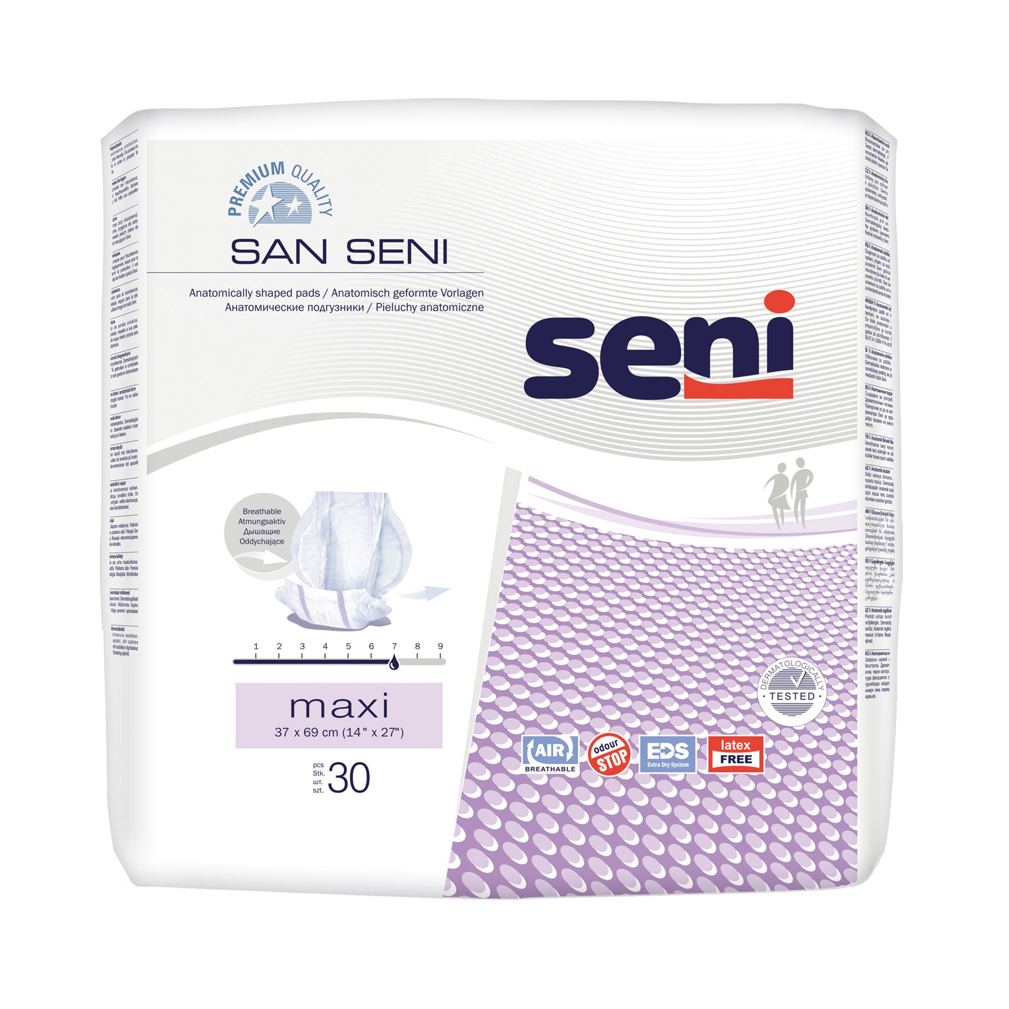 SENI SAN MAXI urologiniai įklotai N30 SENI SAN MAXI urologiniai įklotai N30