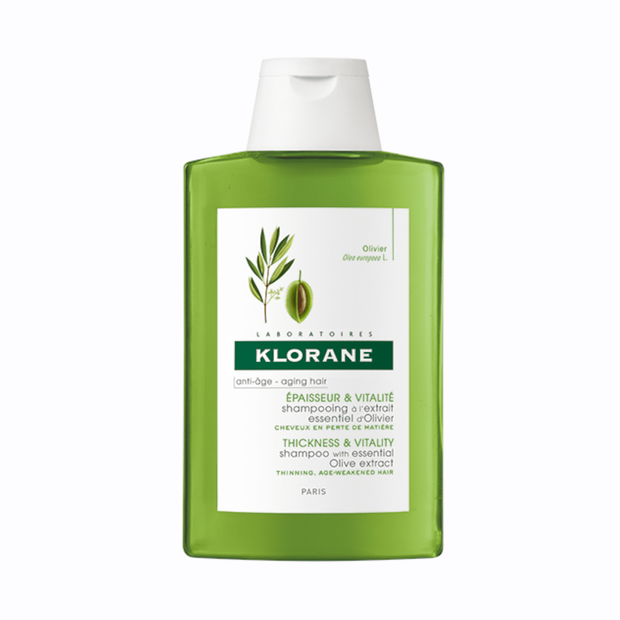 KLORANE šampūnas gyvybingumą praradusiems plaukams su alyvuogių ekstraktu Olive 200 ml