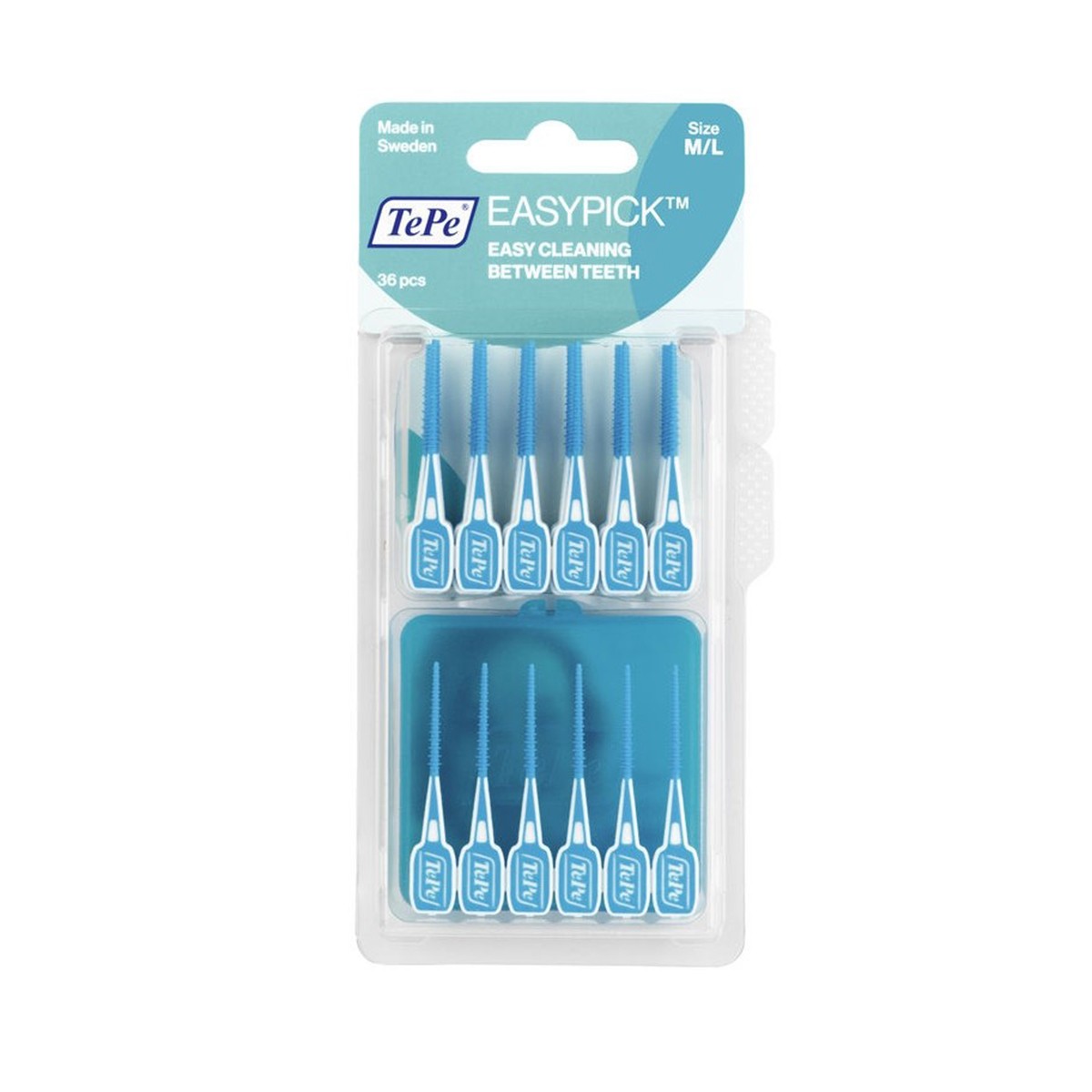 TePe dantų krapštukai EasyPick M/L su dėkliuku N36