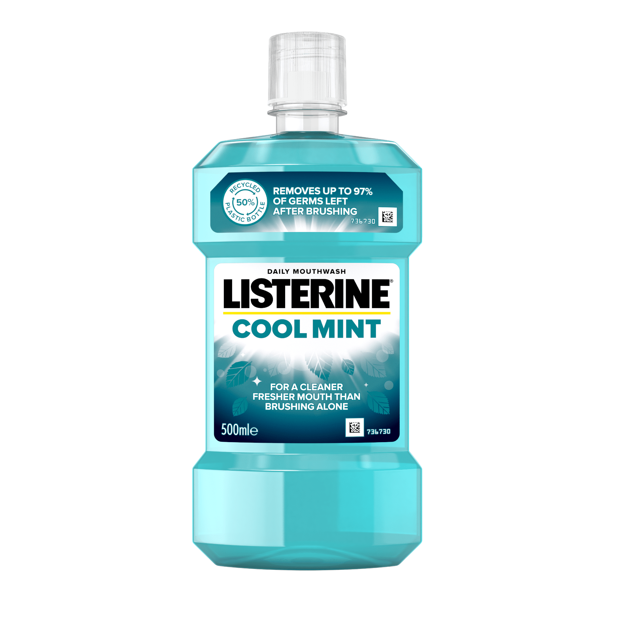 LISTERINE burnos skalavimo skystis COOL MINT 500 ml LISTERINE burnos skalavimo skystis COOL MINT 500 ml