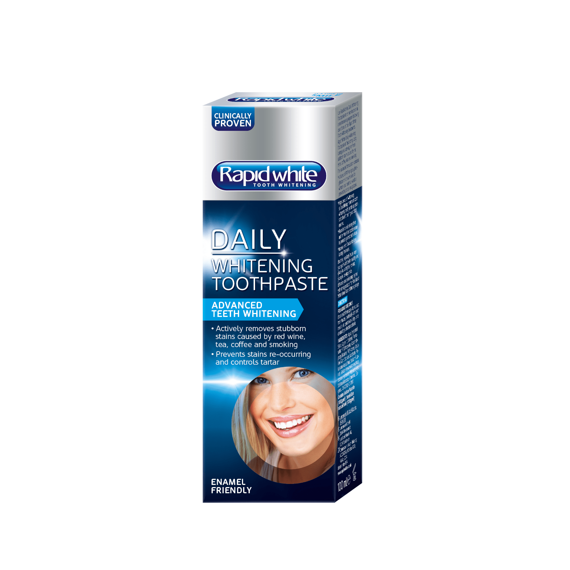 Rapid White balinamoji dantų pasta Daily 100 ml