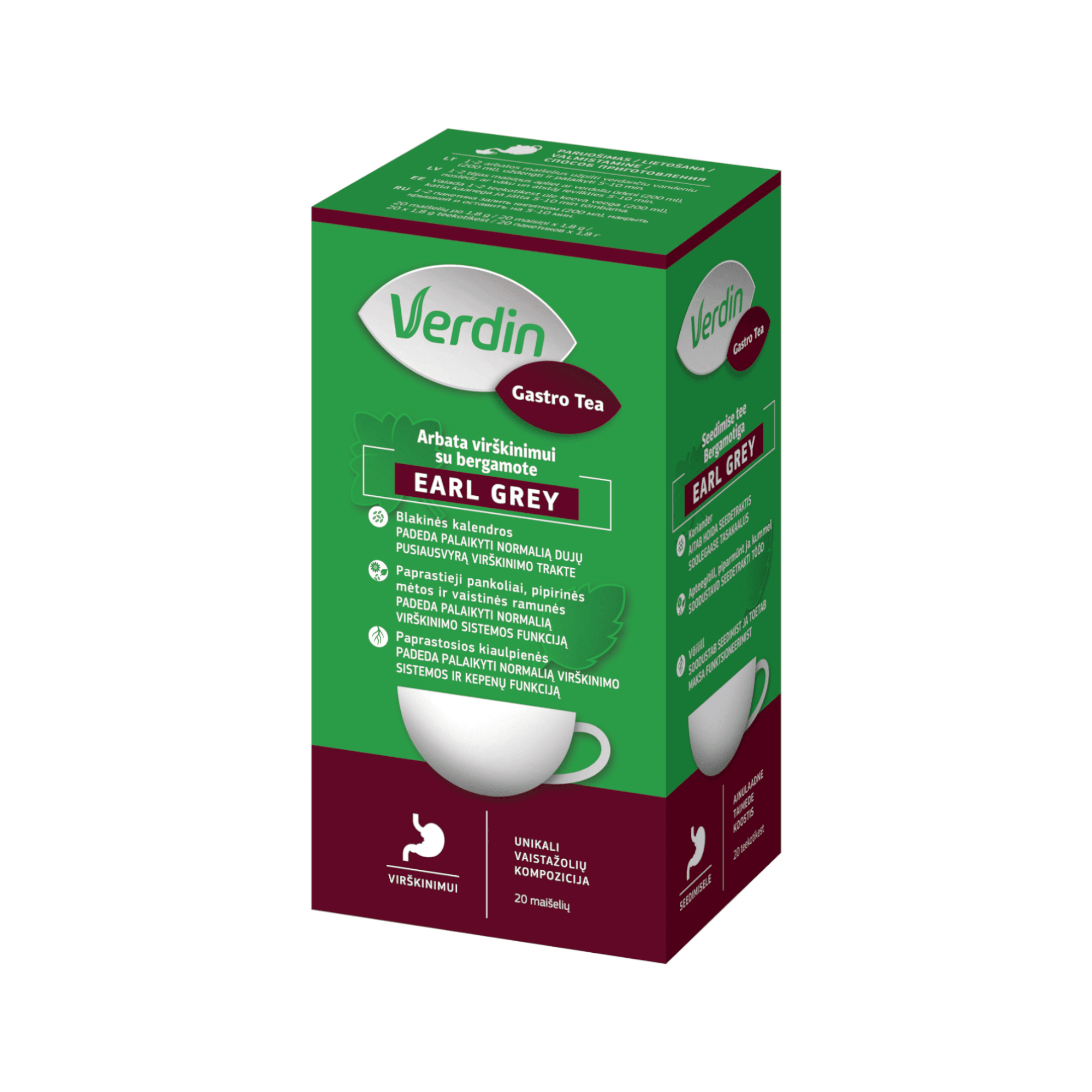 Verdin Gastro arbata EARL GREY N20