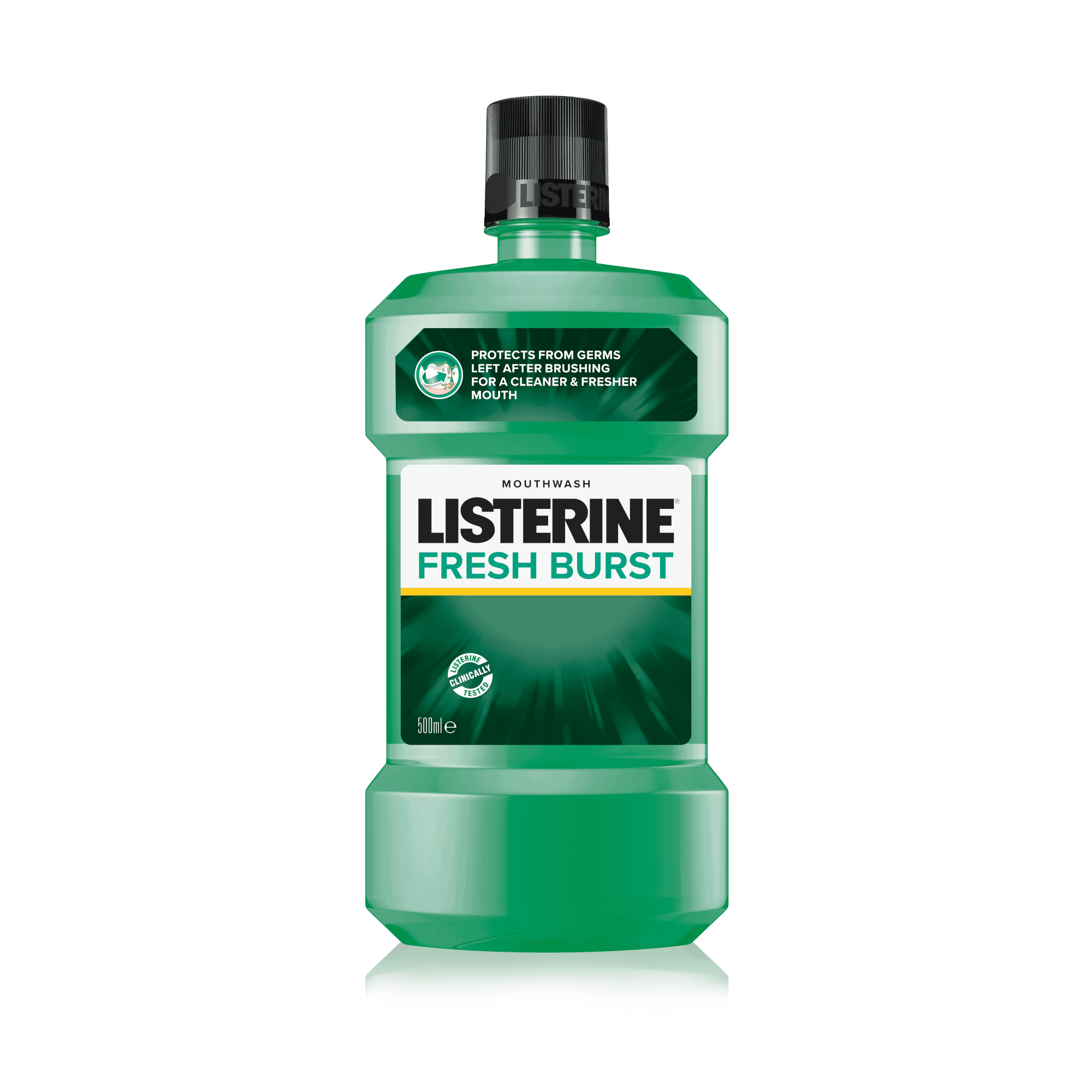 LISTERINE burnos skalavimo skystis FRESH BURST 500 ml LISTERINE burnos skalavimo skystis FRESH BURST 500 ml