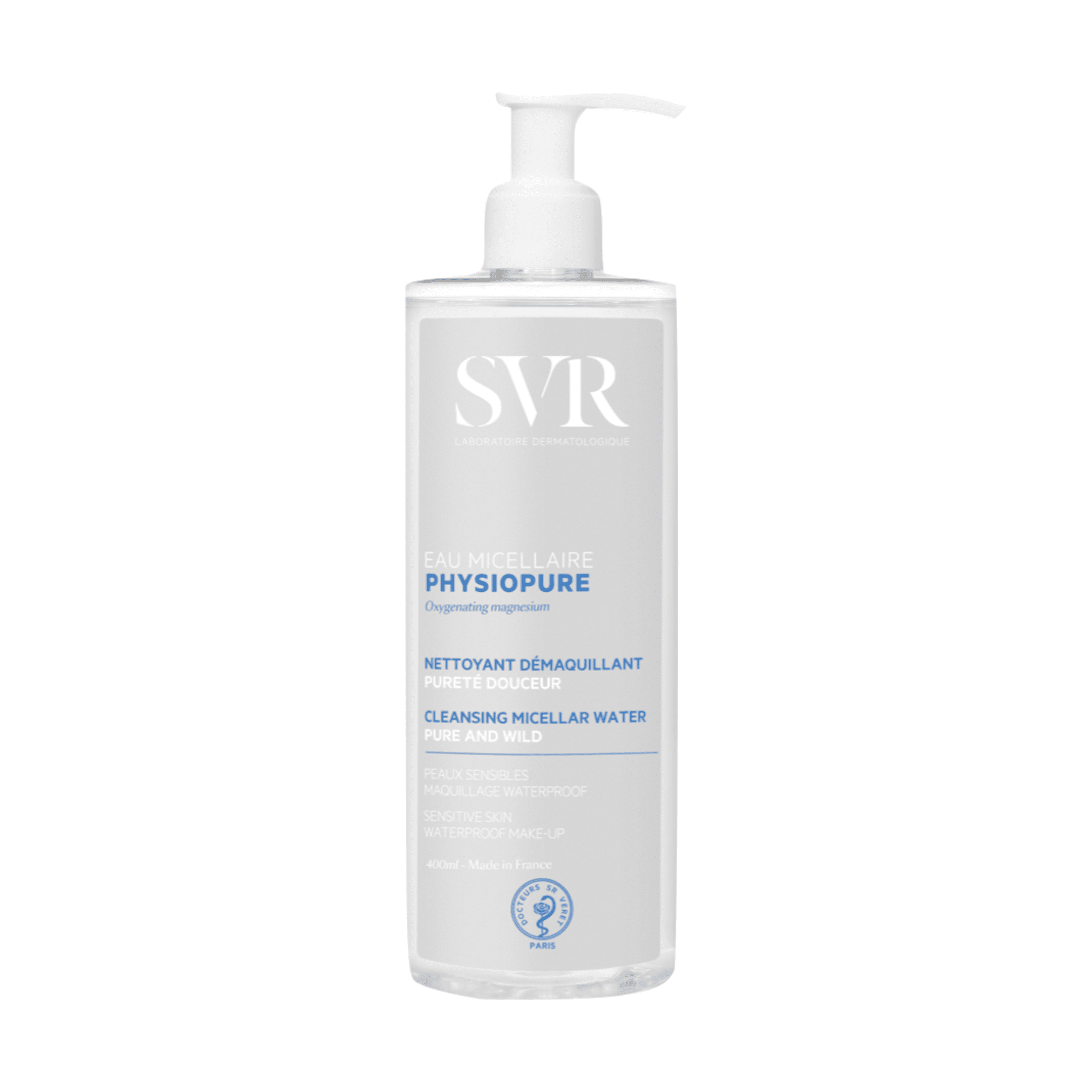 SVR valomasis micelinis vanduo jautriai odai PHYSIOPURE 400 ml