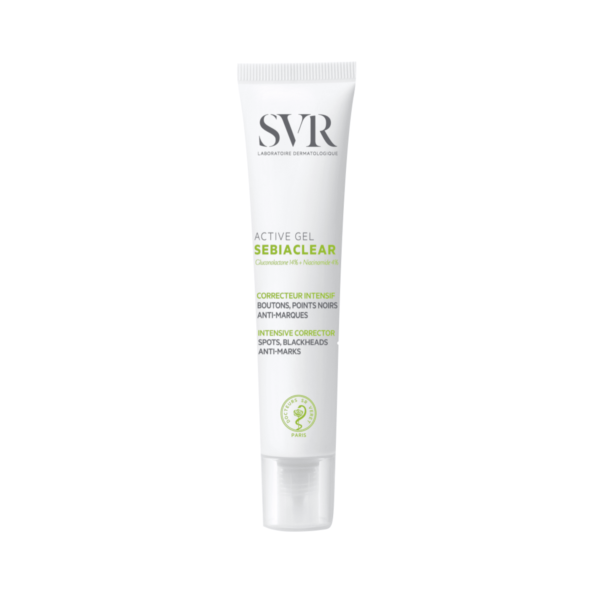 SVR veido gelis nuo aknės mišriai ir riebiai odai SEBIACLEAR ACTIVE 40 ml