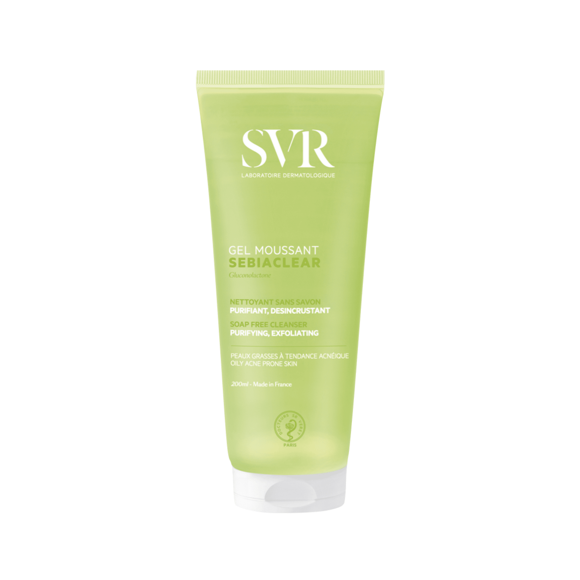 SVR bemuilis prausiklis riebiai, jautriai veido odai SEBIACLEAR 200 ml SVR bemuilis prausiklis riebiai, jautriai veido odai SEBIACLEAR 200 ml