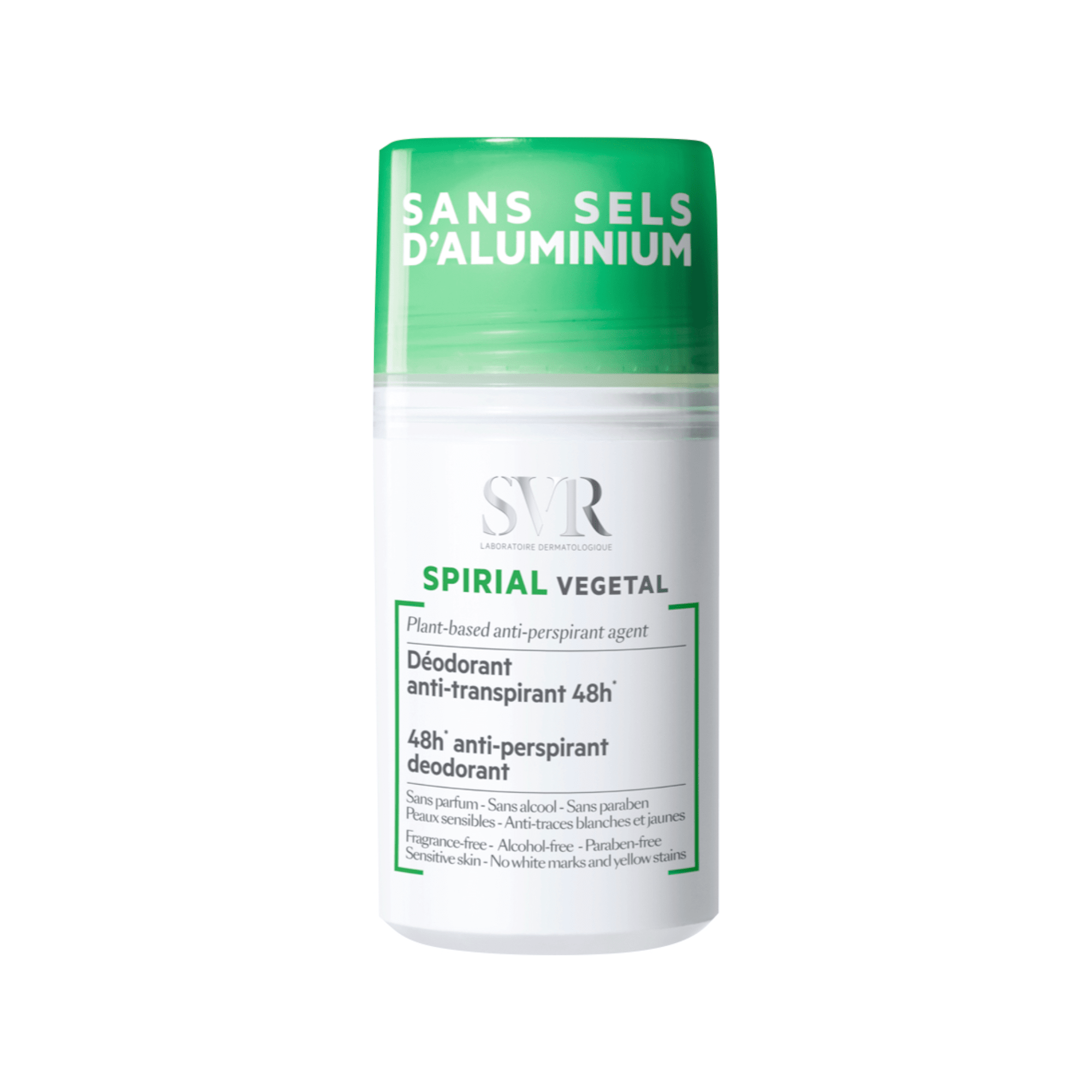 SVR rutulinis antiperspirantas be aliuminio druskų SPIRIAL VÉGÉTAL 50 ml