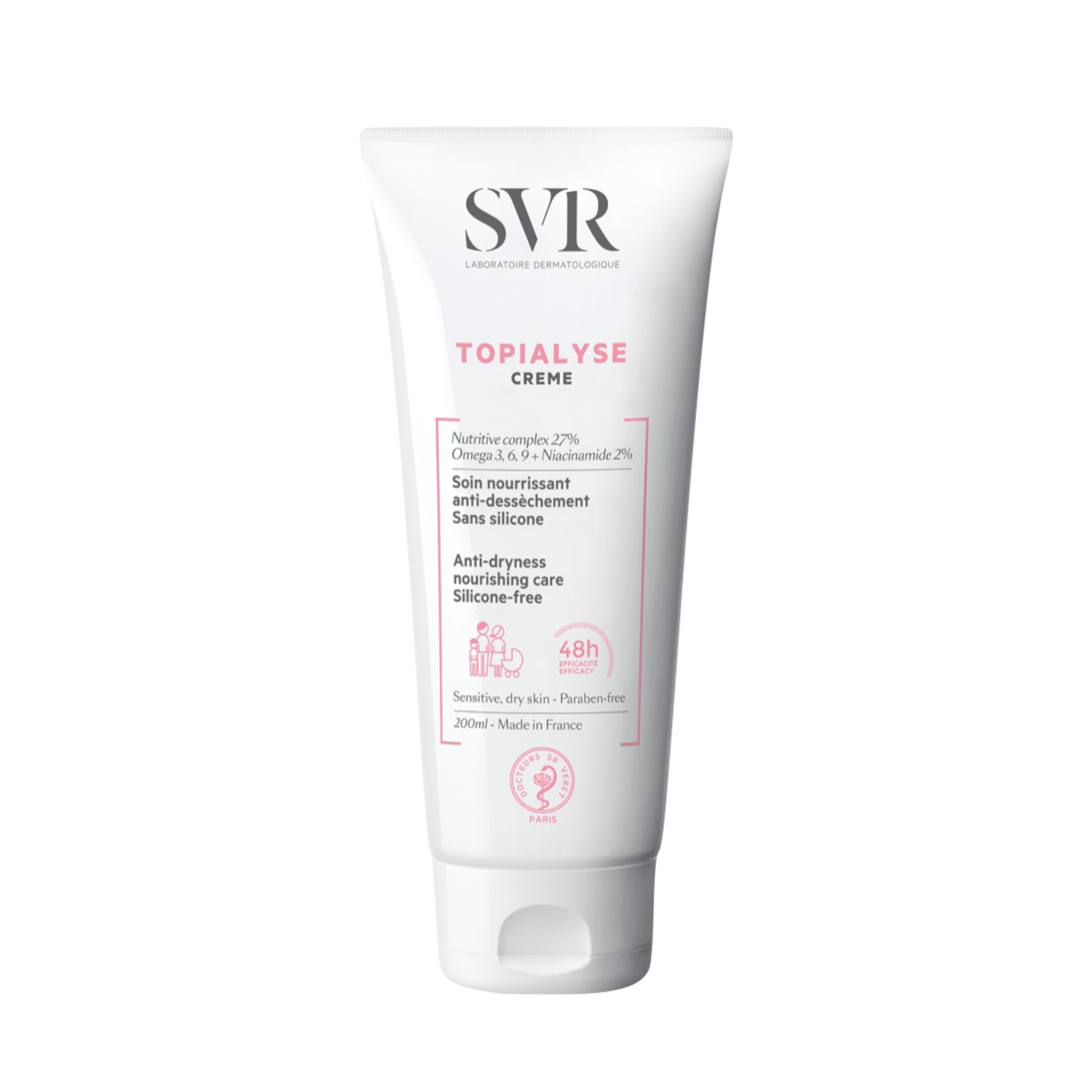 SVR kremas atopiškai ir sausai odai TOPIALYSE CREME 200 ml