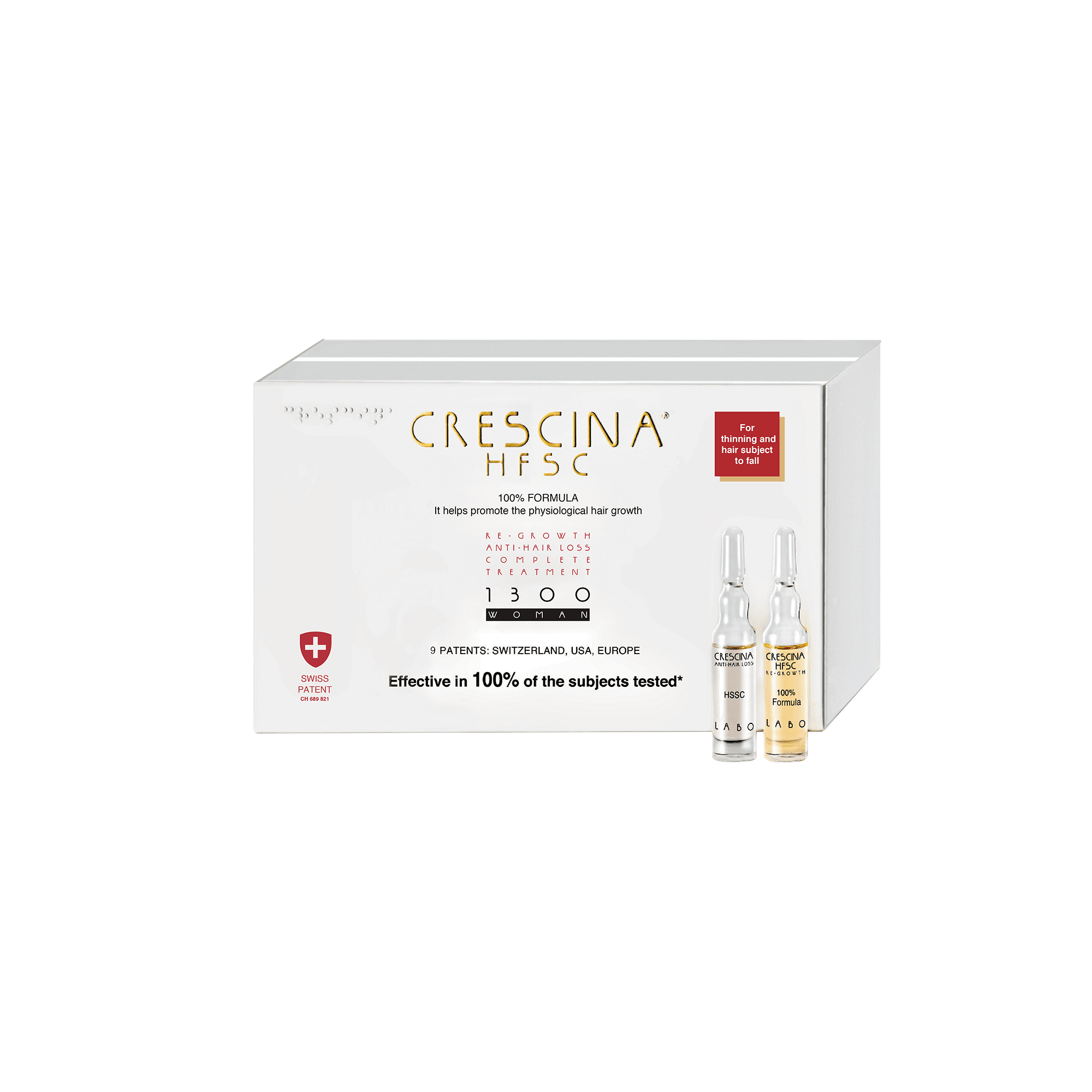 CRESCINA priemonė moterų plaukų atauginimui HFSC 1300* 3,5 ml, N20