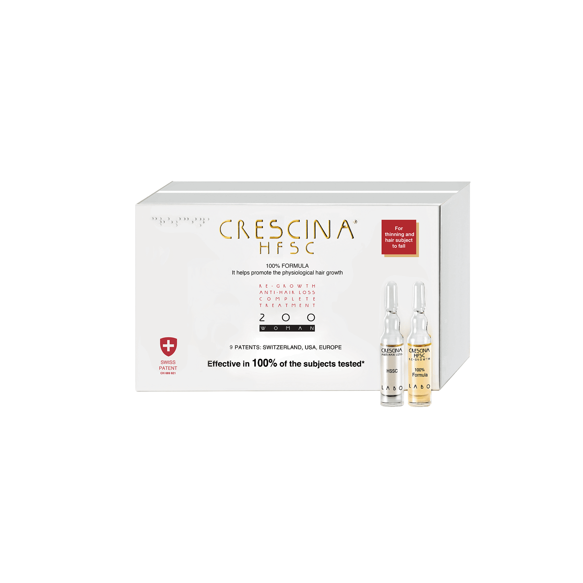 CRESCINA kompleksas moterims plaukų atauginimui ir nuo plaukų slinkimo HFSC 200* 3,5 ml, N20 CRESCINA kompleksas moterims plaukų atauginimui ir nuo plaukų slinkimo HFSC 200* 3,5 ml, N20