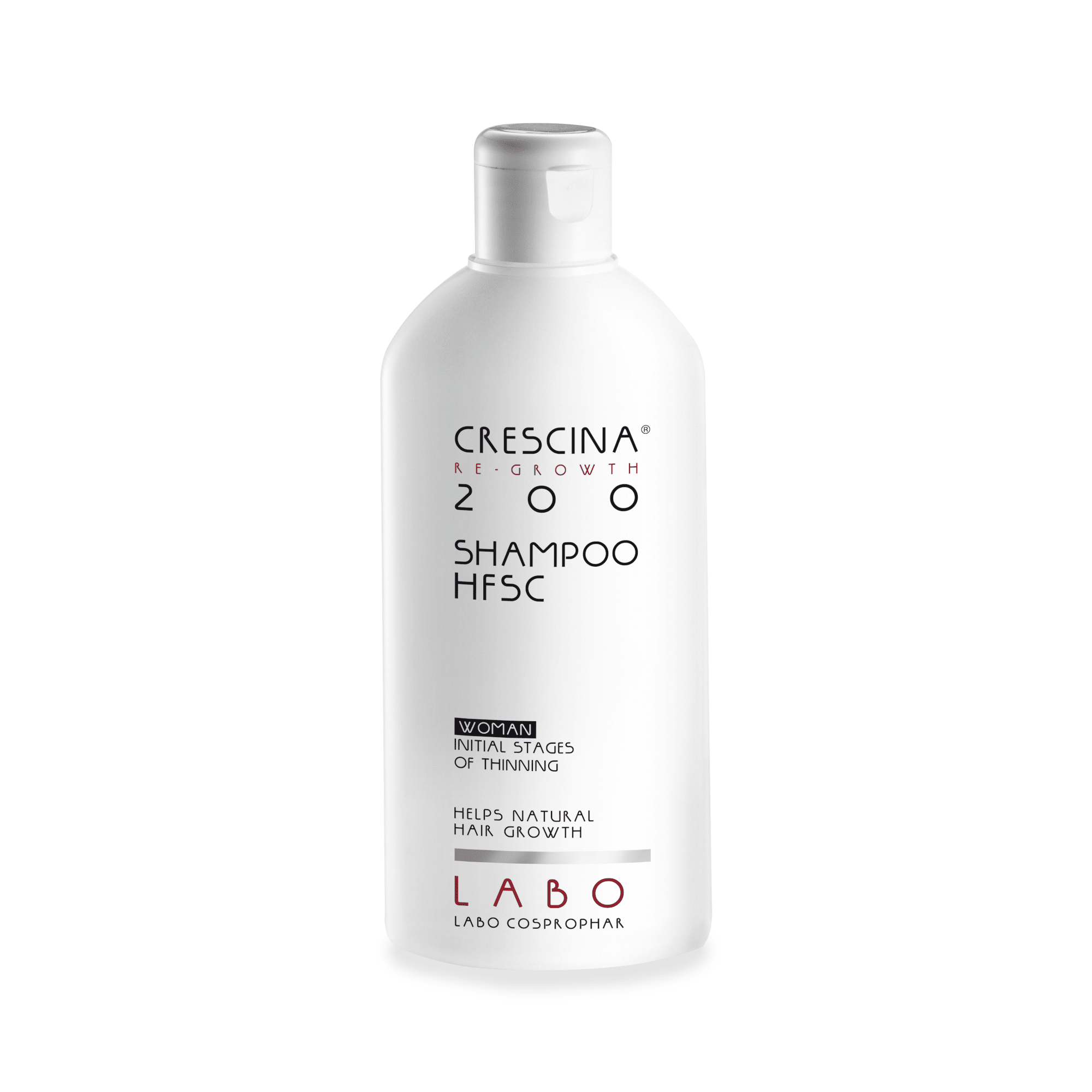 CRESCINA plaukų atauginimui ir slinkimą stabdantis šampūnas moterims HFSC 200*, 200 ml