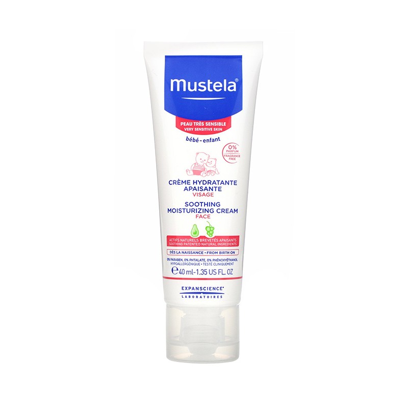 MUSTELA raminantis drėkinamasis kremas labai jautriai veido odai 40 ml