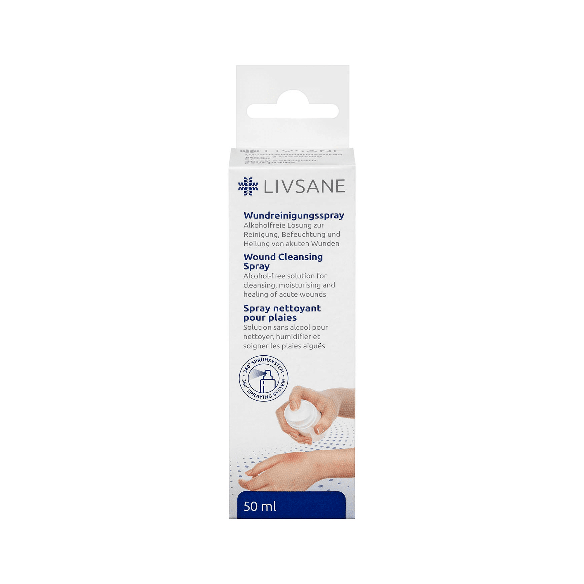 Livsane žaizdų valymo purškalas 50 ml