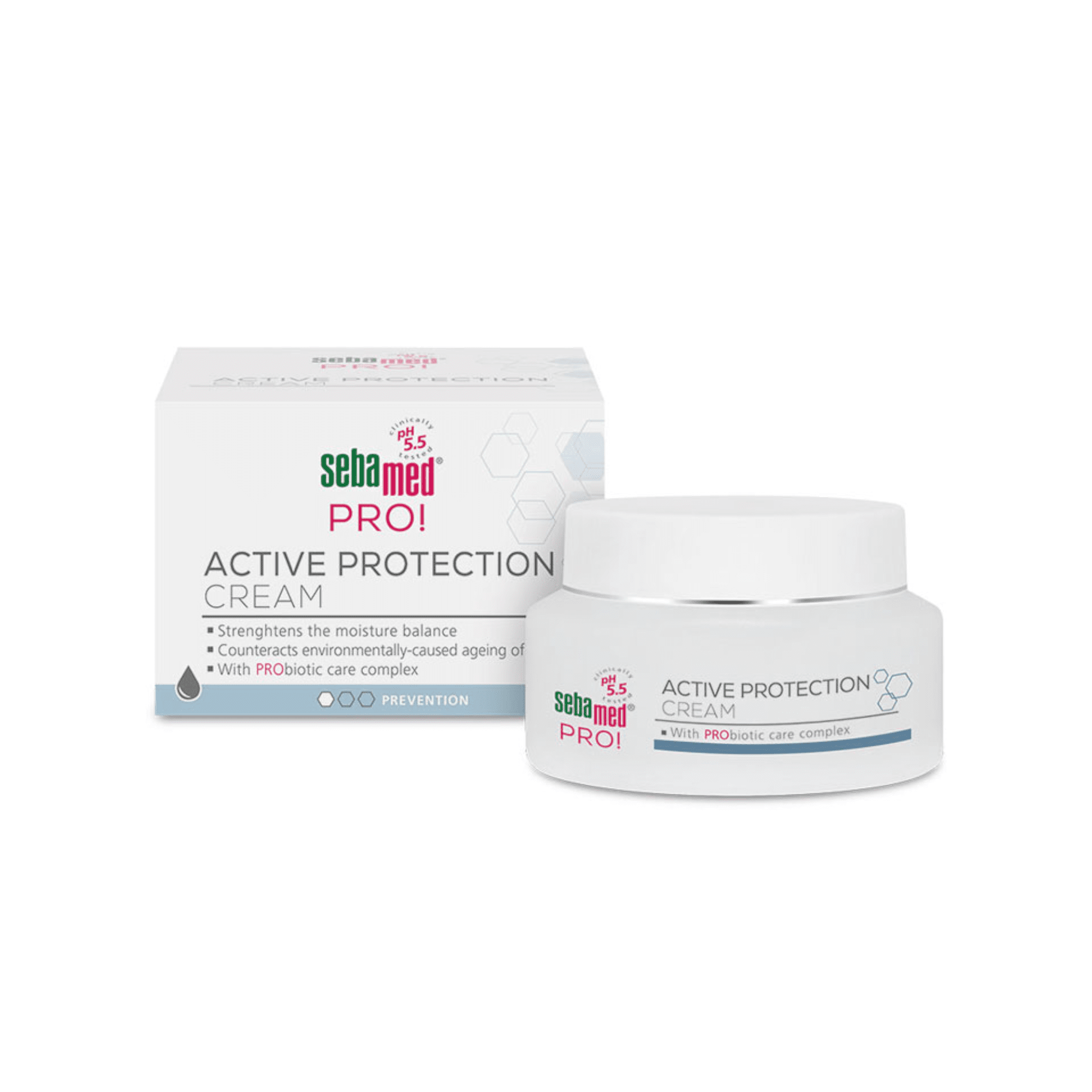 SEBAMED PRO apsauginis drėkinamasis kremas su probiotikais ACTIVE PROTECTION 50 ml SEBAMED PRO apsauginis drėkinamasis kremas su probiotikais ACTIVE PROTECTION 50 ml