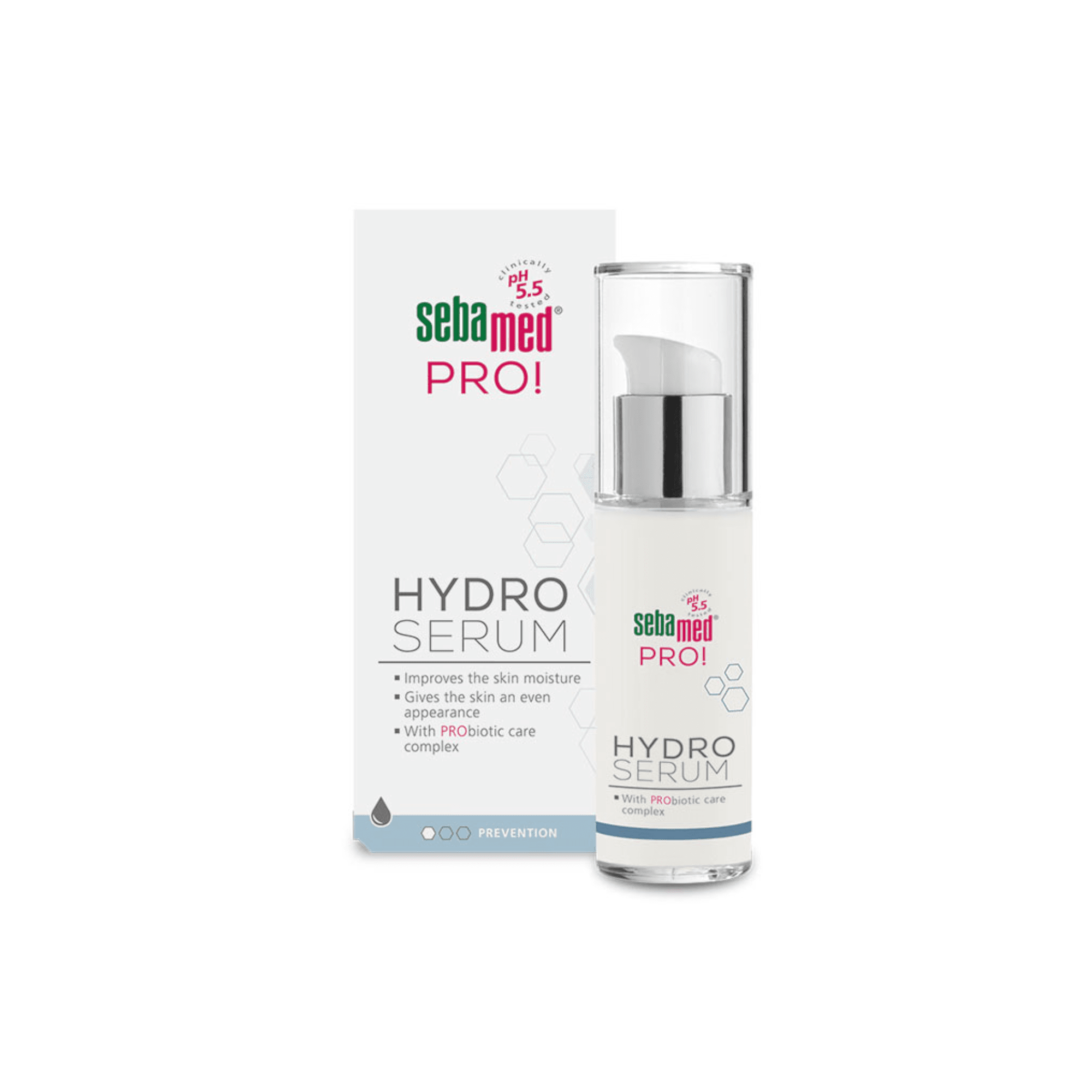 SEBAMED PRO drėkinamasis serumas su probiotikais HYDRO 30 ml