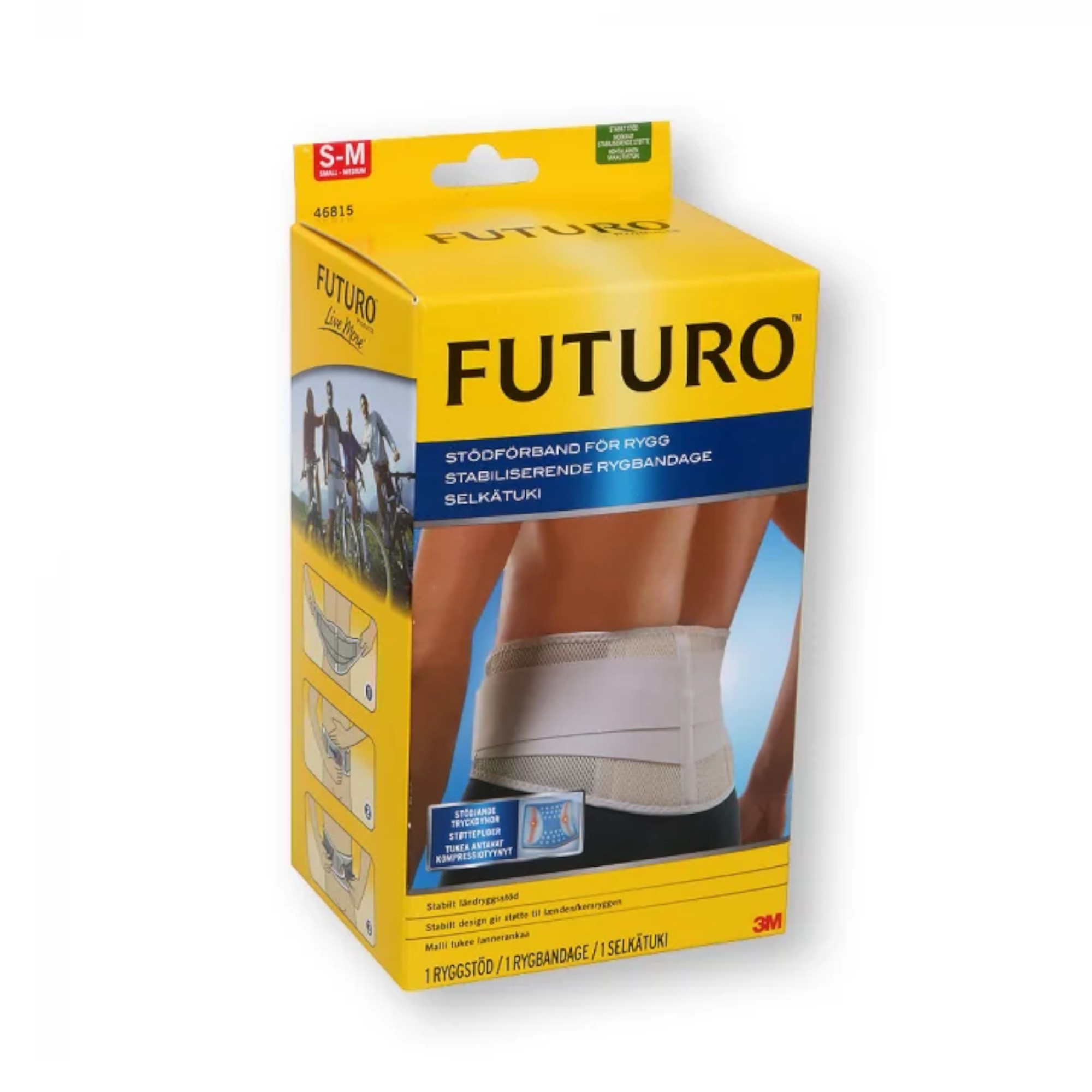 FUTURO stabilizuojantis nugaros įtvaras, S-M dydis, N1