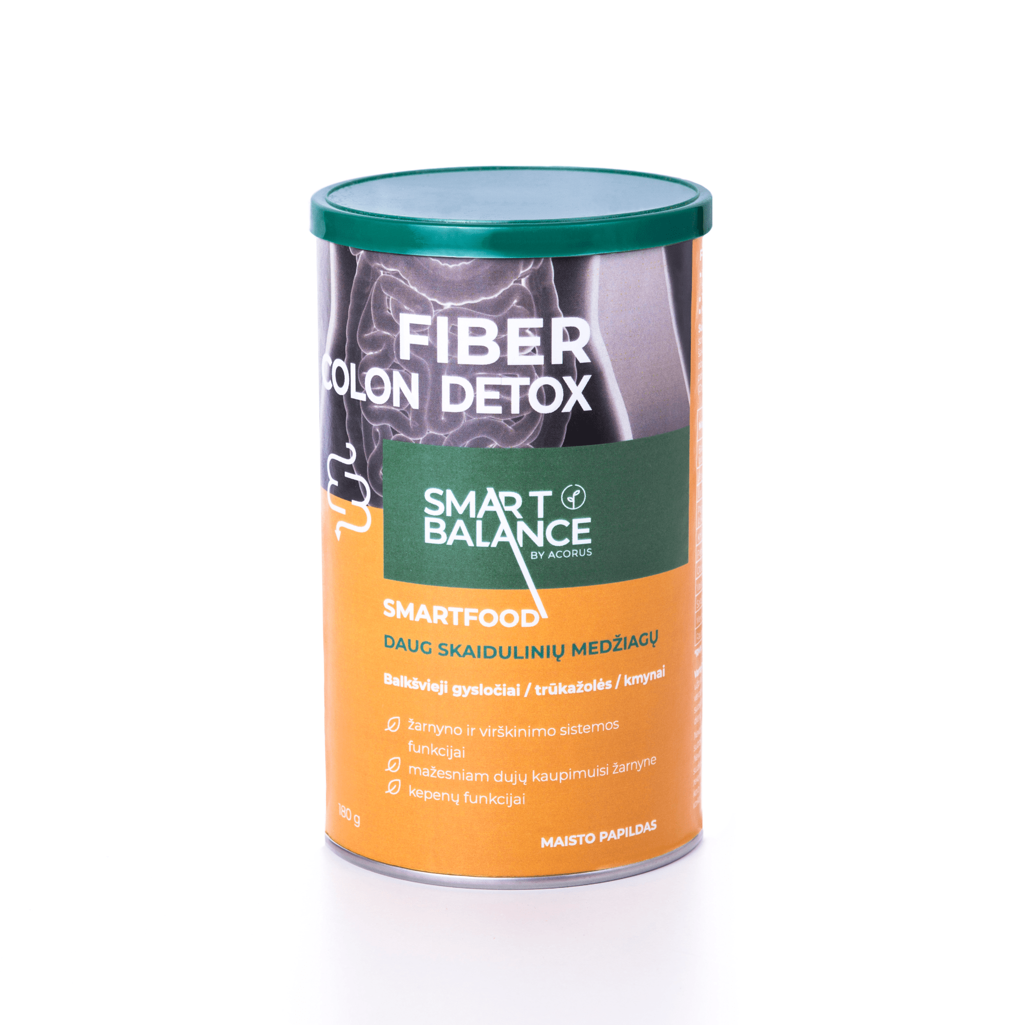 ACORUS SMART BALANCE milteliai Fiber Colon Detox 180 g ACORUS SMART BALANCE milteliai Fiber Colon Detox 180 g