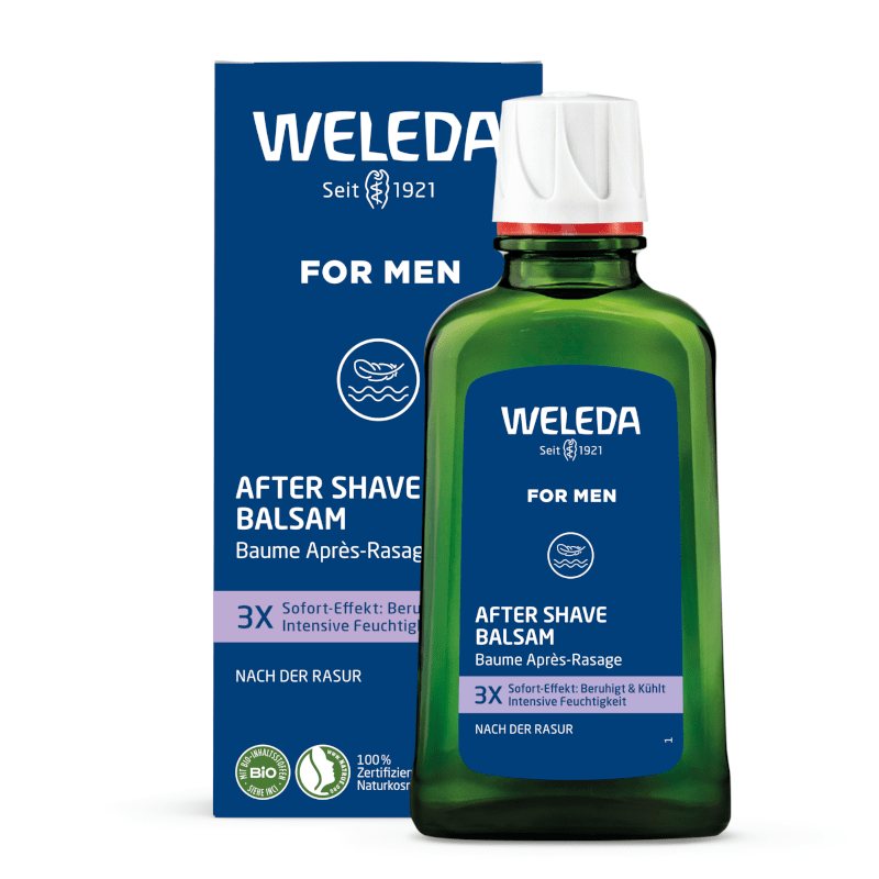 WELEDA drėkinamasis balzamas po skutimosi jautriai odai MEN, 100 ml