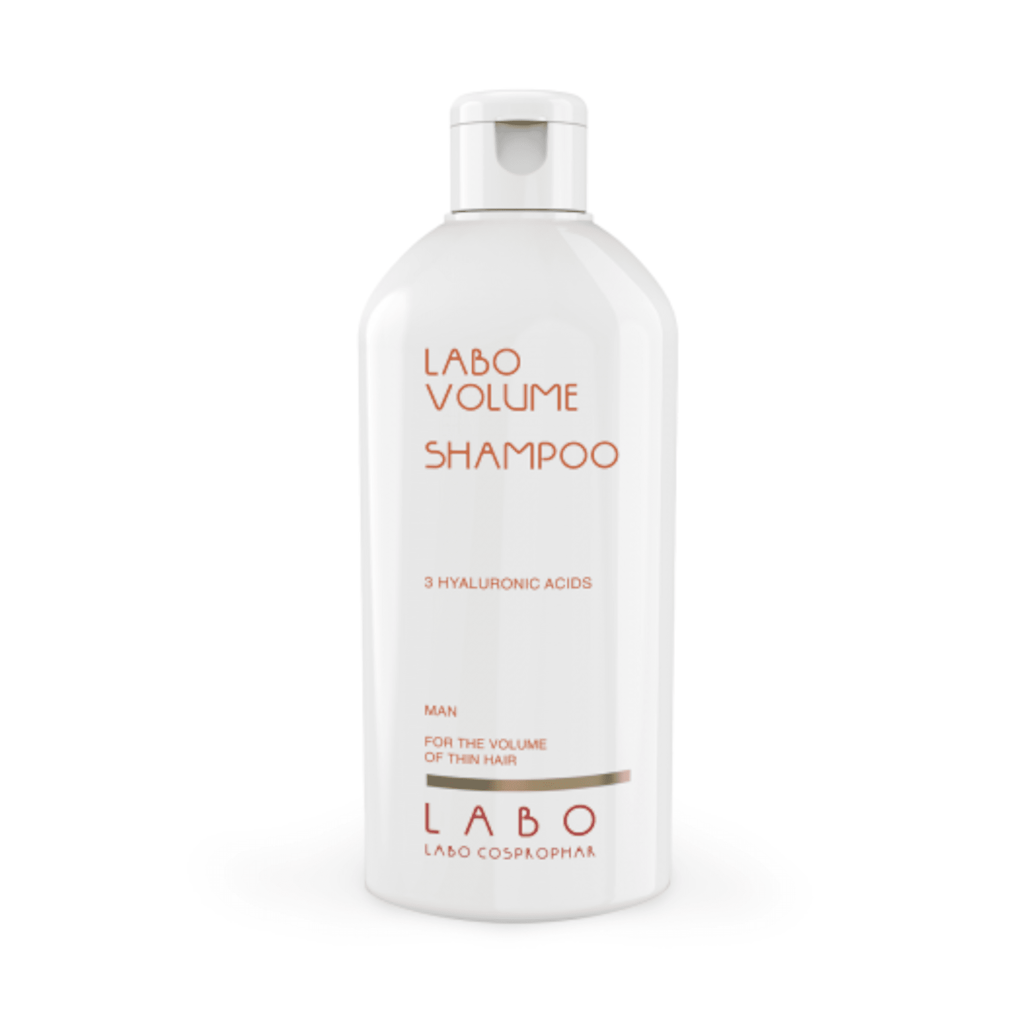 LABO VOLUME šampūnas suteikiantis apimties su 3 hialurono rūgštimis vyrams 200 ml