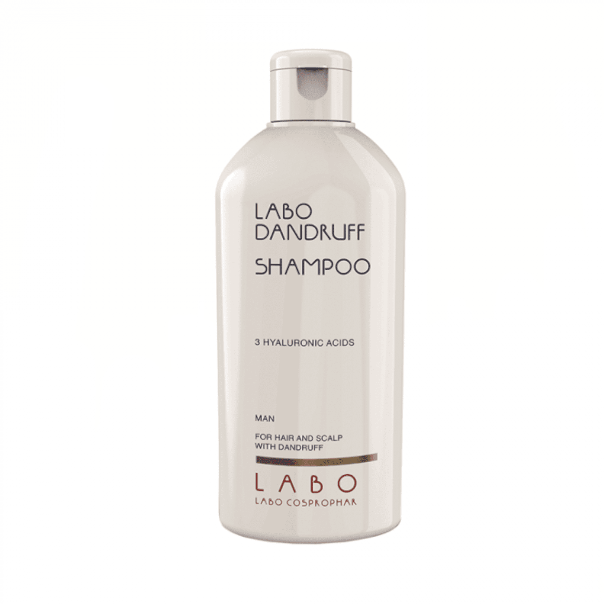 LABO DANDRUFF šampūnas su 3 hialurono rūgštimis nuo pleiskanų vyrams 200 ml