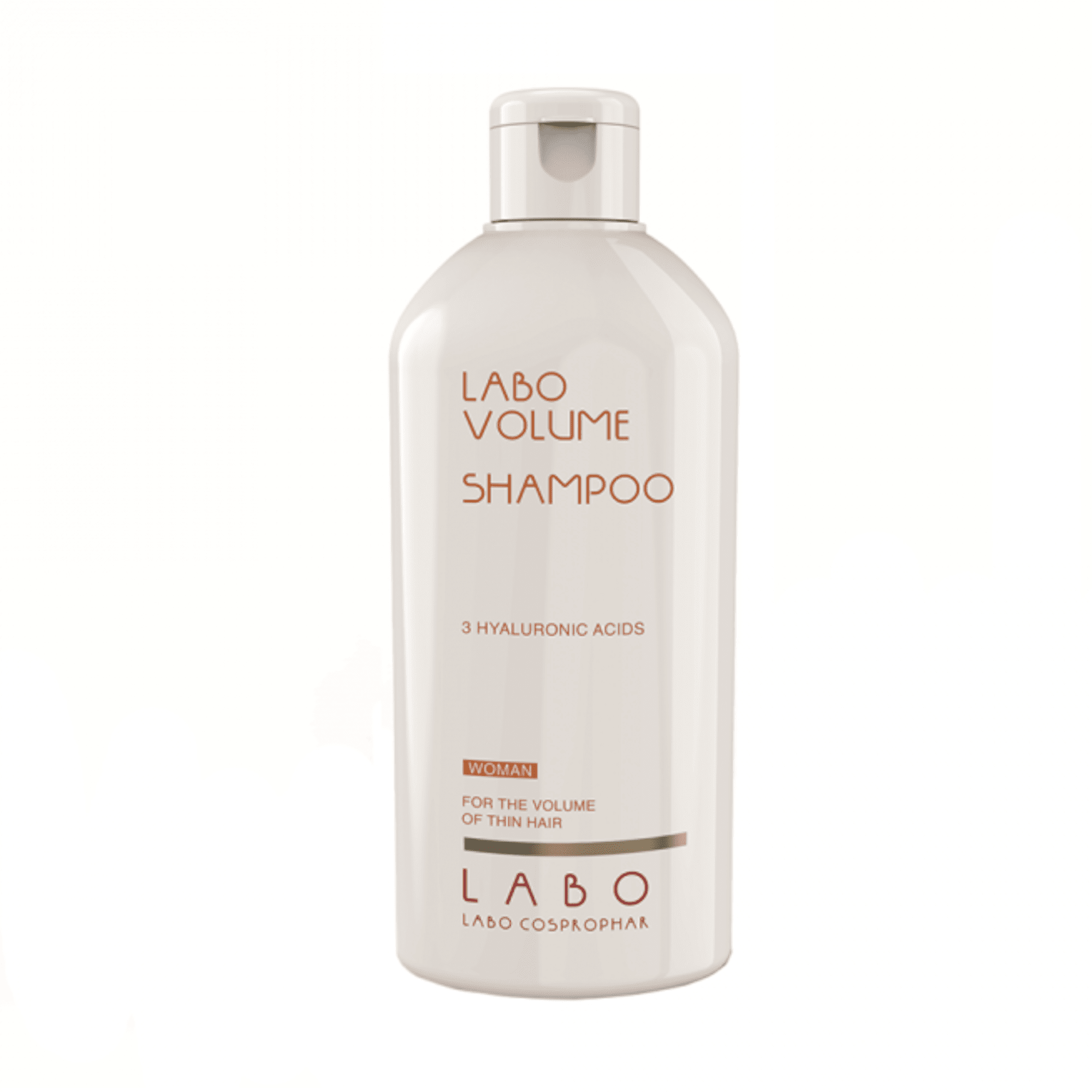 LABO VOLUME plaukams apimties suteikiantis šampūnas su 3 hialurono rūgštimis moterims 200 ml