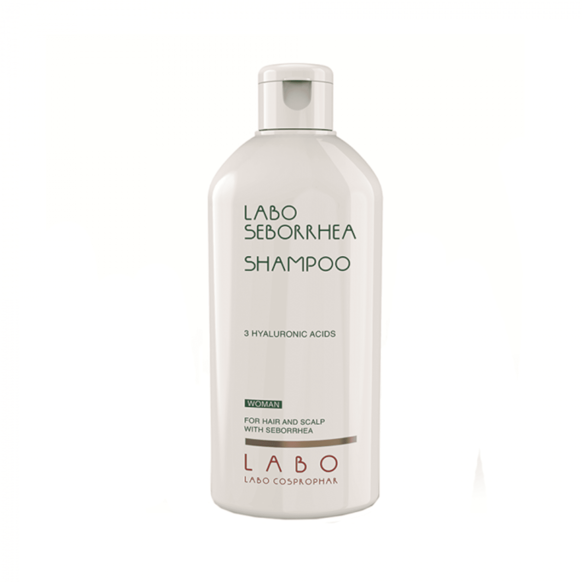 LABO SEBORRHEA šampūnas moterims su 3 hialurono rūgštimis seborėjos pažeistai galvos odai ir plaukams 200 ml