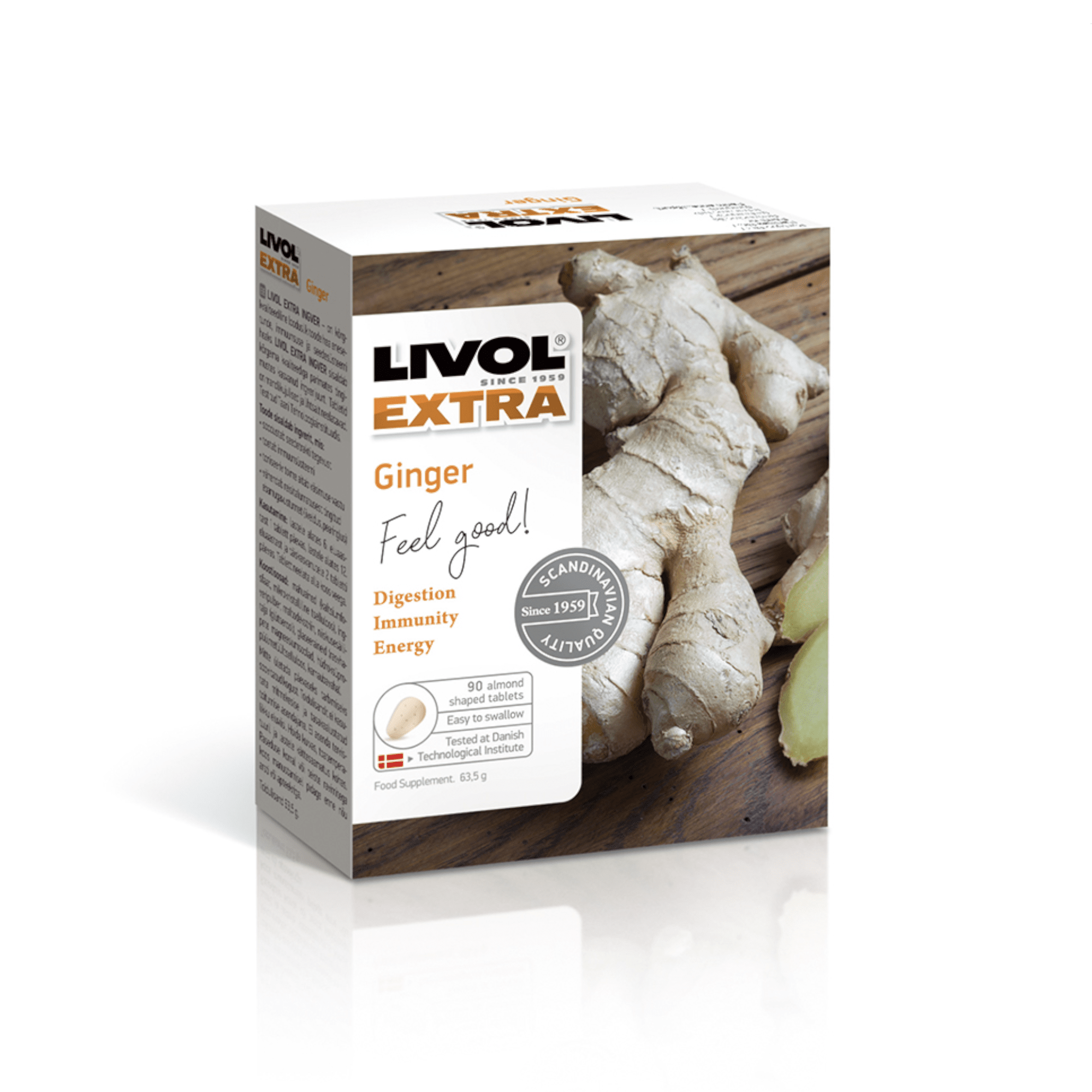 LIVOL EXTRA Imbieras tabletės N90