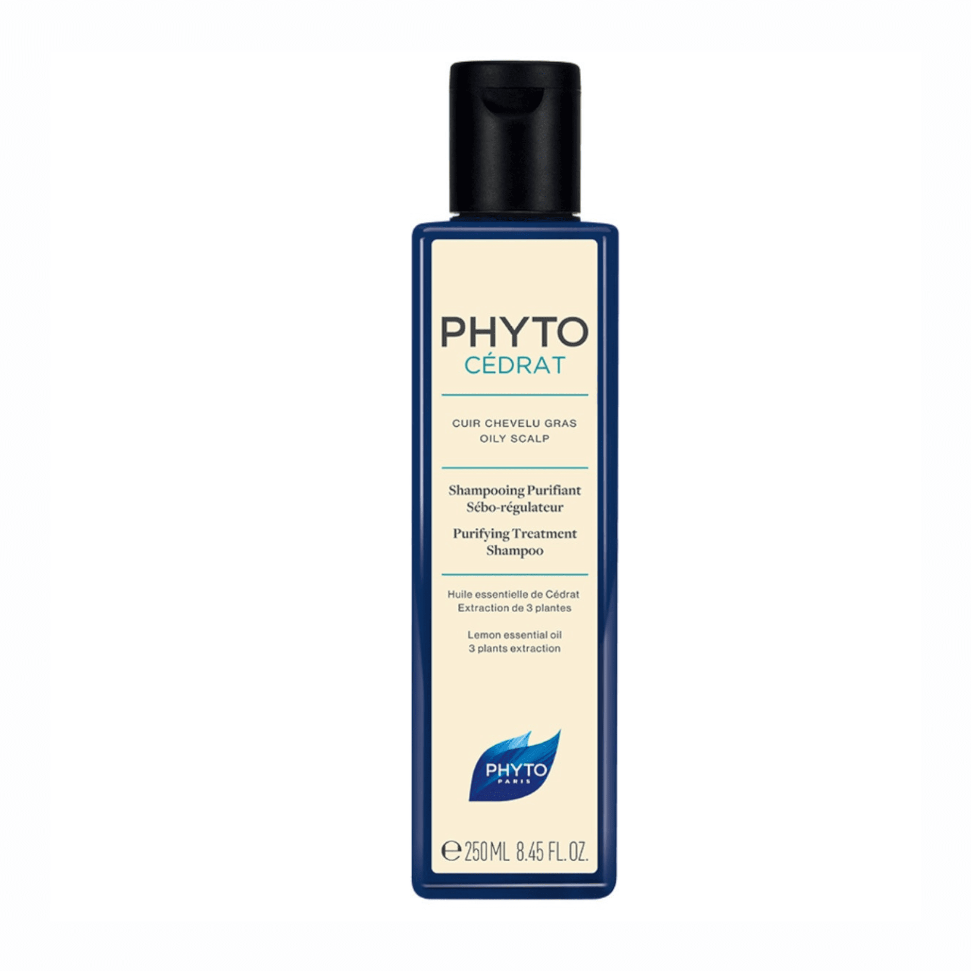 PHYTO valomasis šampūnas riebiai galvos odai CEDRAT 250 ml