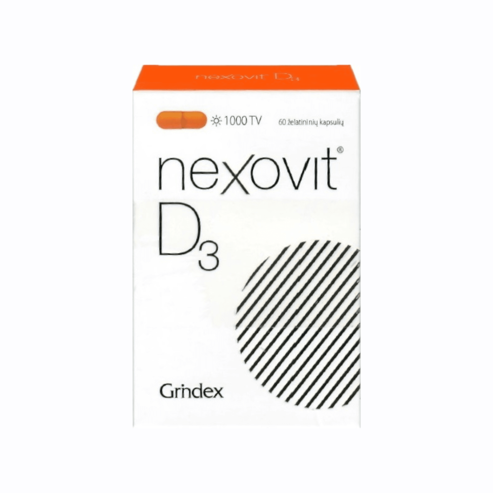 Nexovit D3 kapsulės 1000TV N60