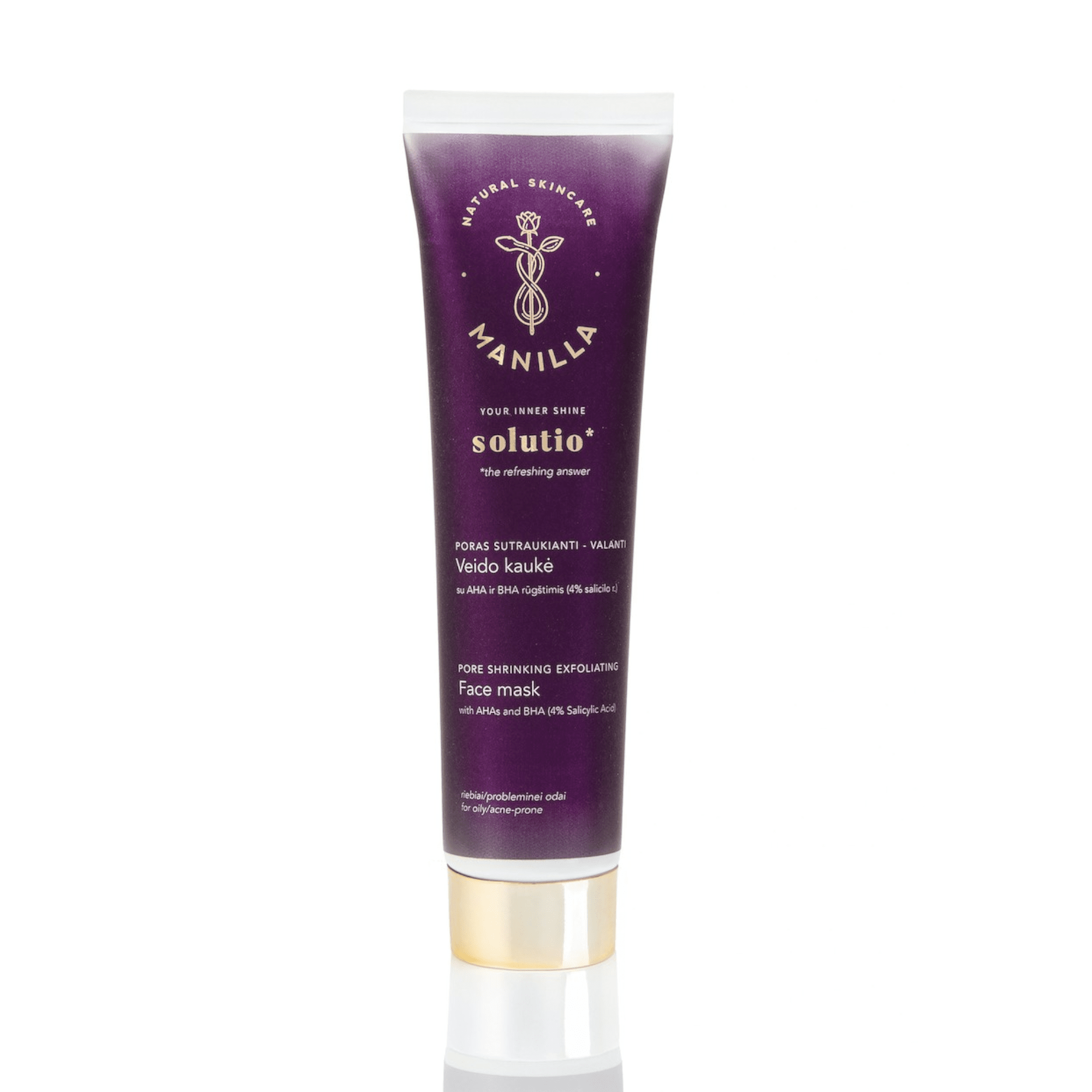 MANILLA poras sutraukianti veido kaukė SOLUTIO 60 ml
