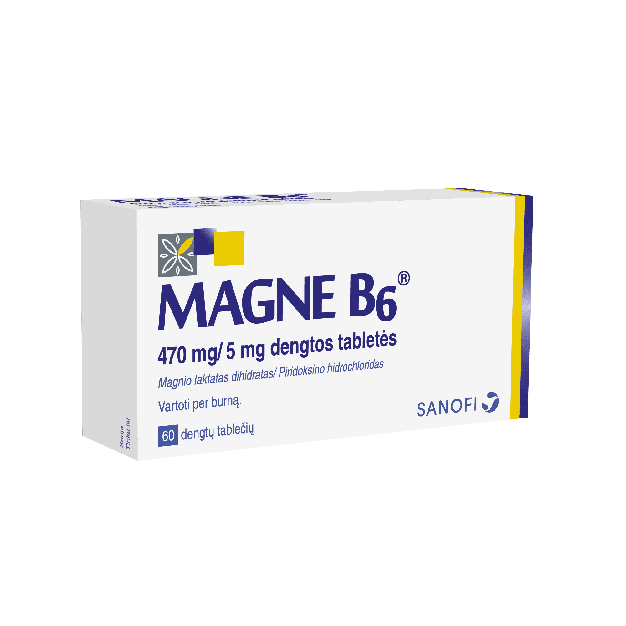 MAGNE B6 470 mg/5 mg dengtos tabletės N60 | BENU va
