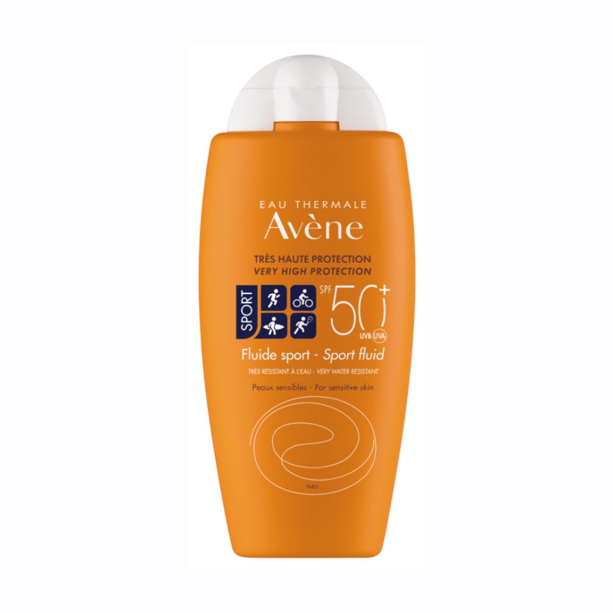 AVENE fluidas itin atsparus drėgmei SUN SPORT, SPF50+, 100 ml AVENE fluidas itin atsparus drėgmei SUN SPORT, SPF50+, 100 ml