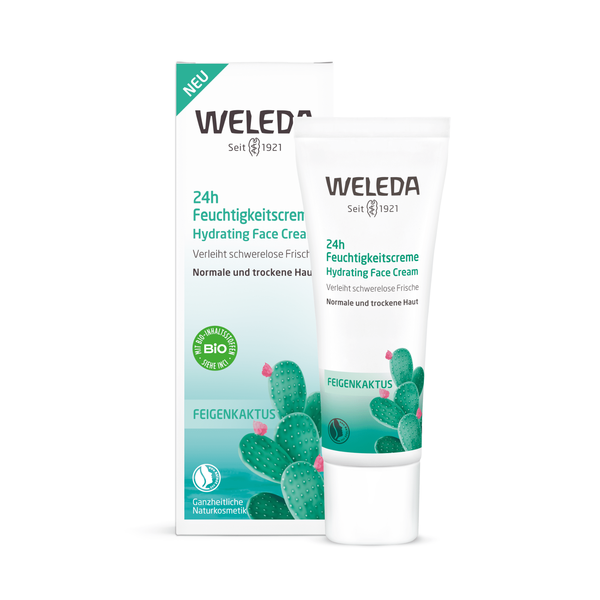 WELEDA 24h drėkinamasis veido kremas Cactus 30 ml